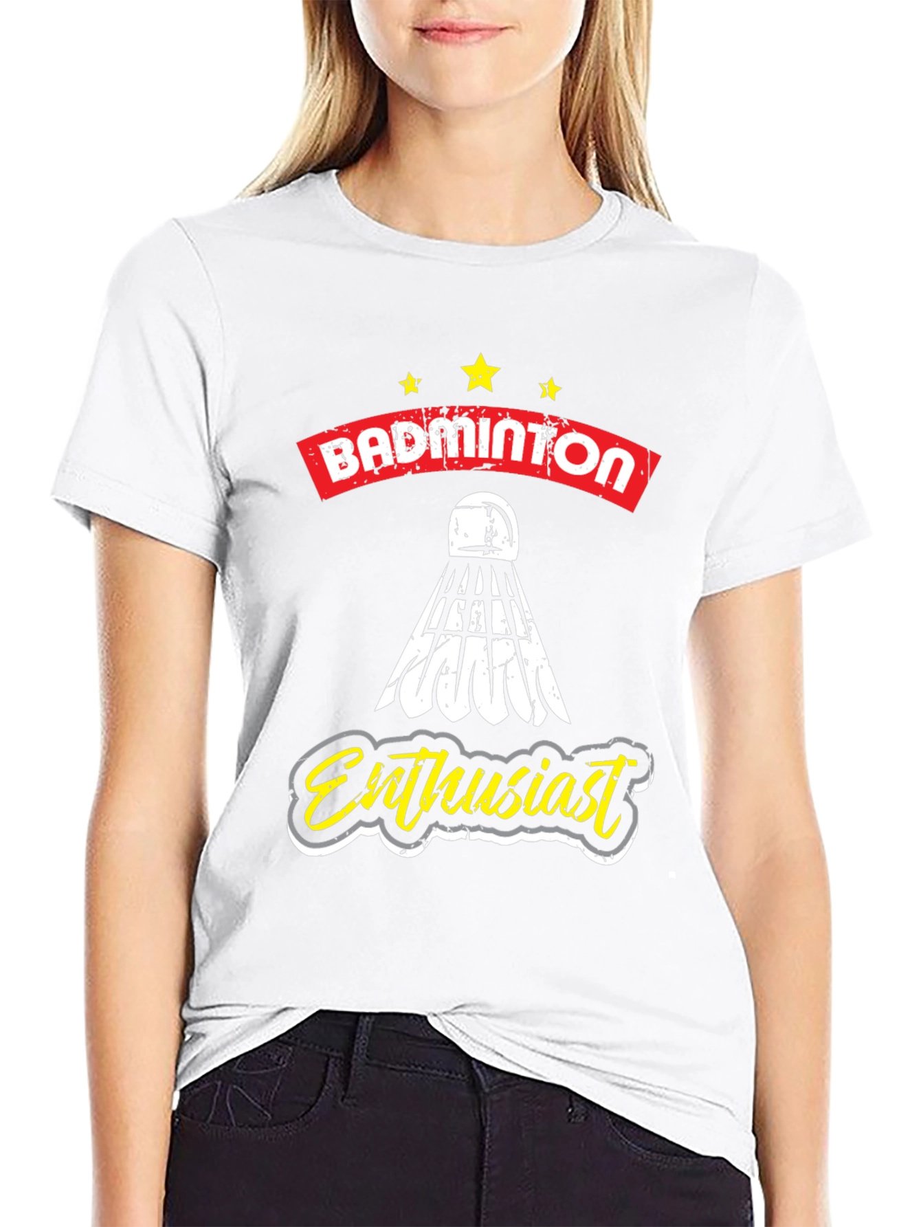 Badminton Enthusiast Graphic Tee - Unisex