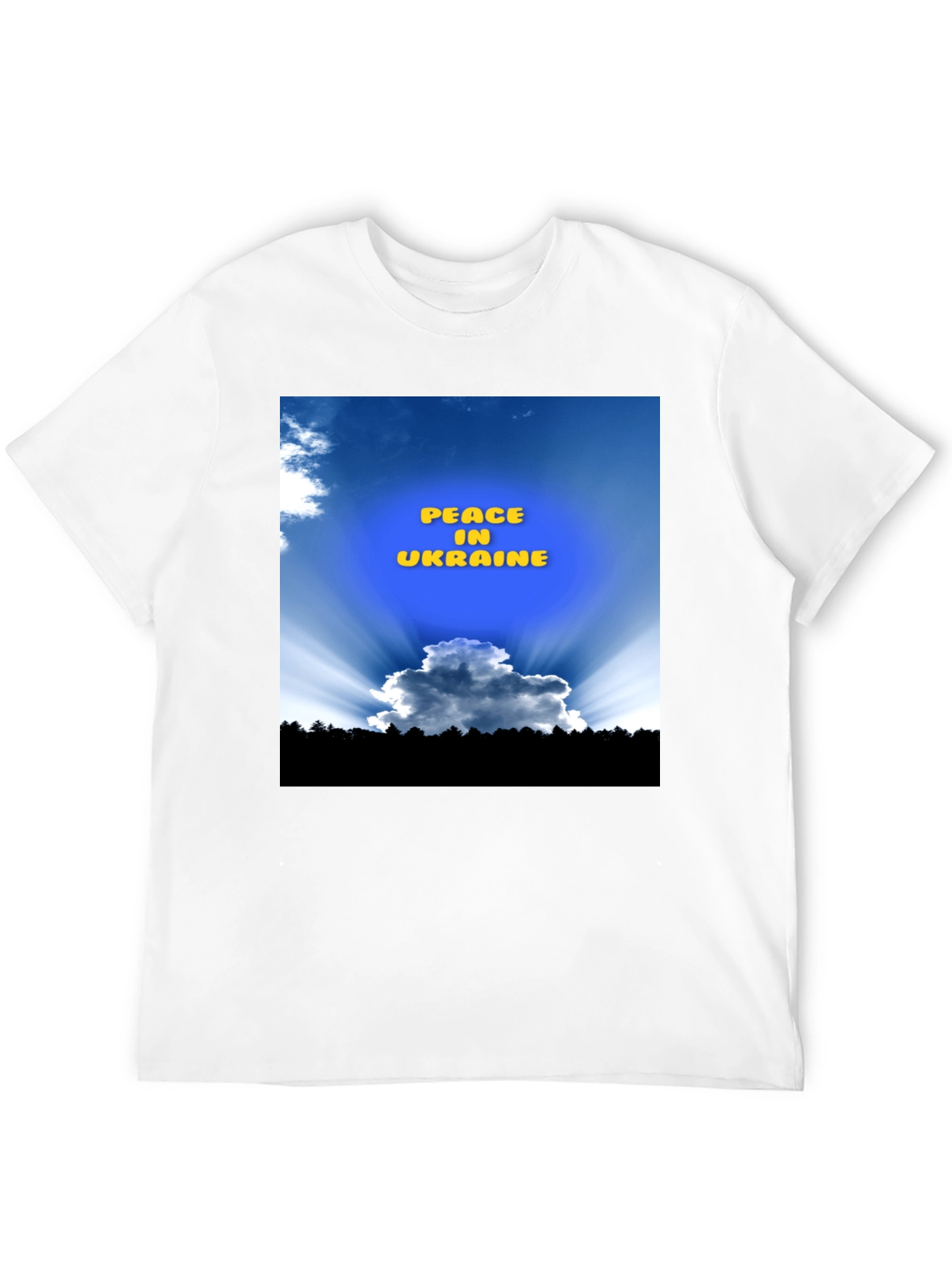 Peace in Ukraine Black T-Shirt