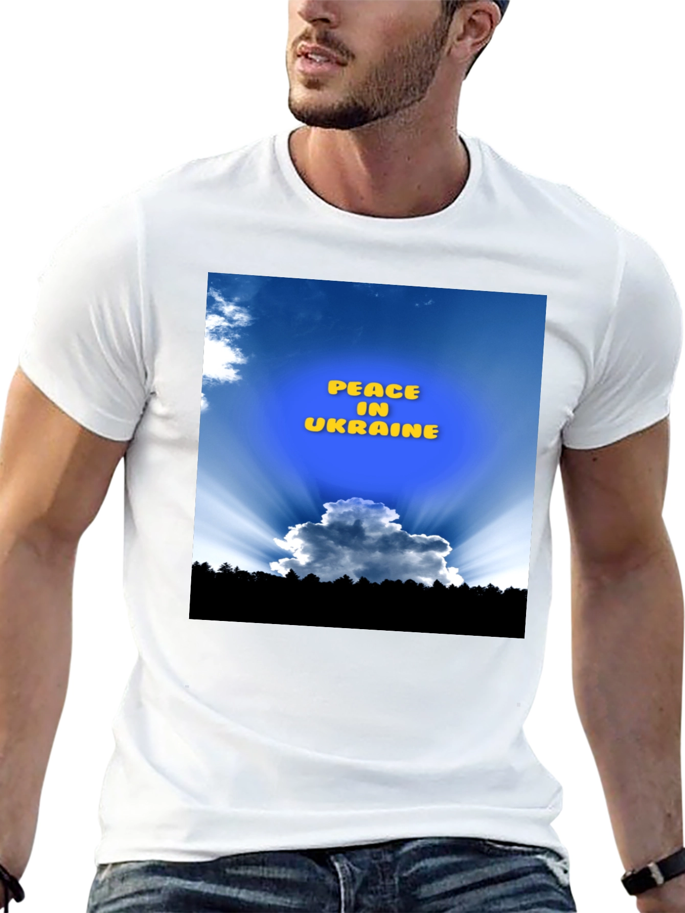 Peace in Ukraine Black T-Shirt