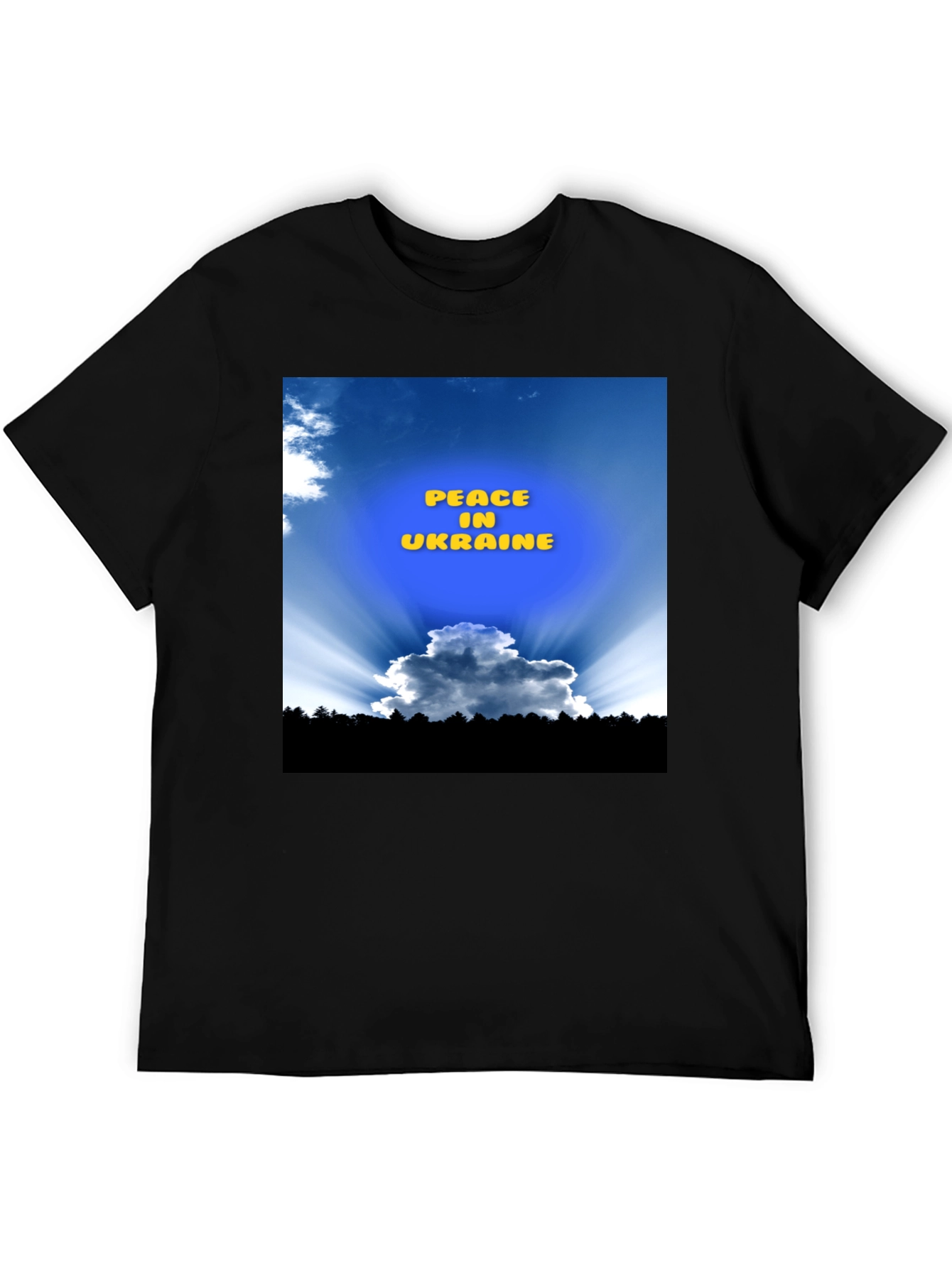 Peace in Ukraine Black T-Shirt