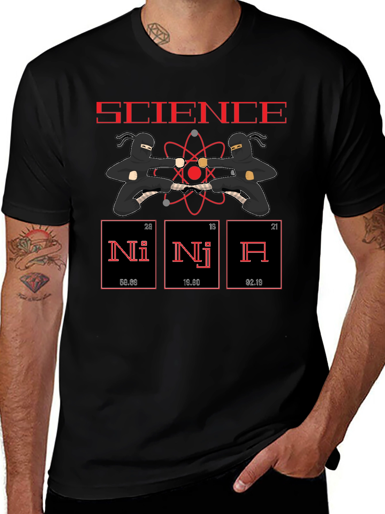 Science Ninja Periodic Table T-Shirt