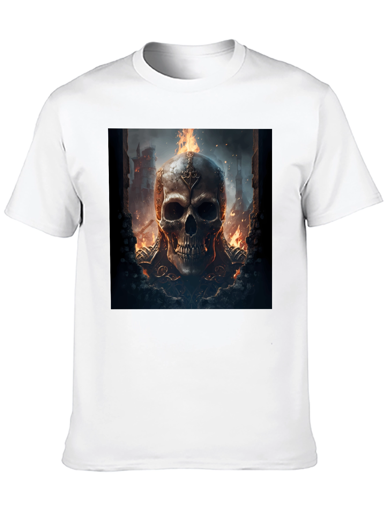 Skull Graphic Black T-Shirt - Edgy Fashion