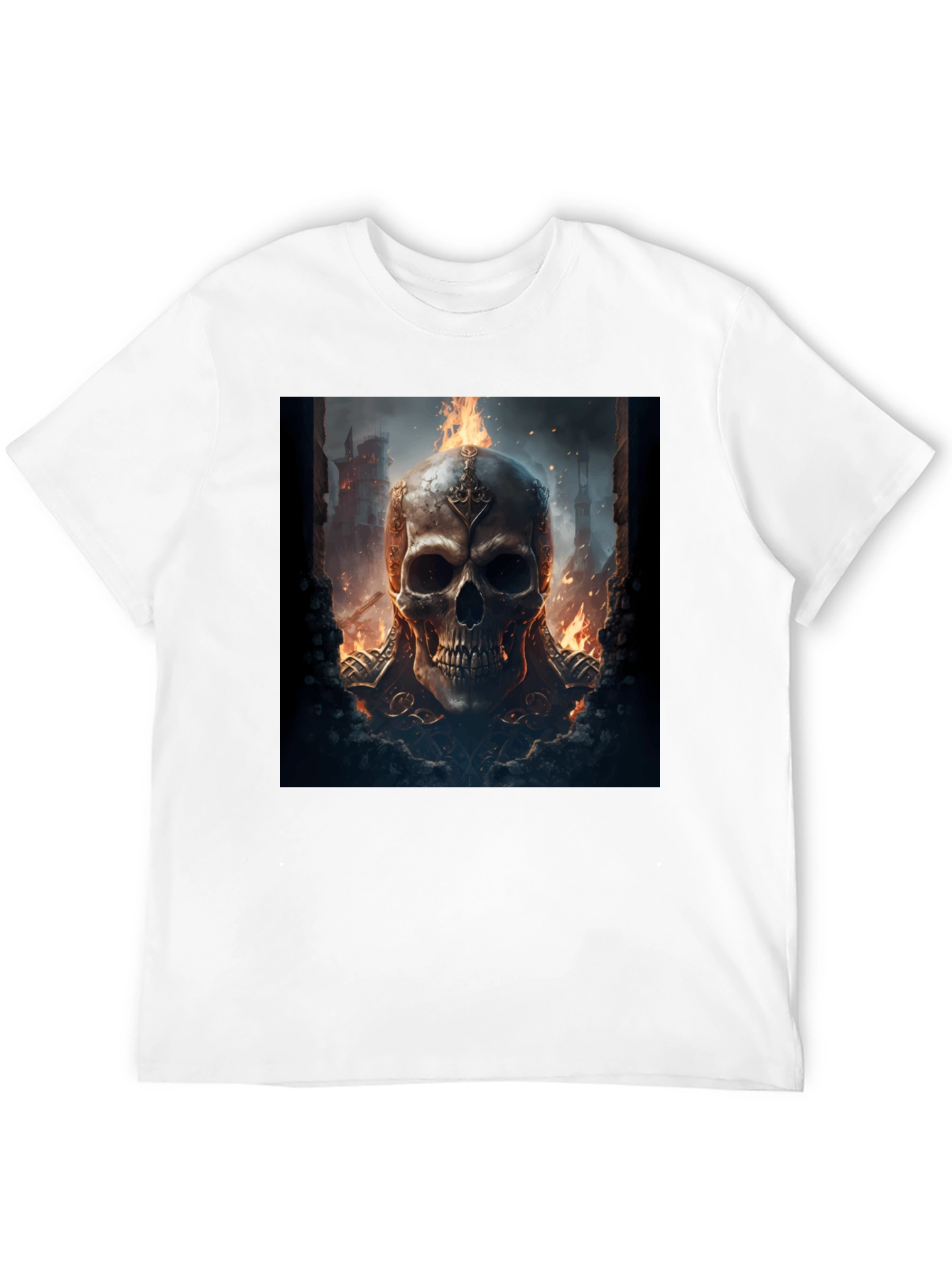 Skull Graphic Black T-Shirt - Edgy Fashion