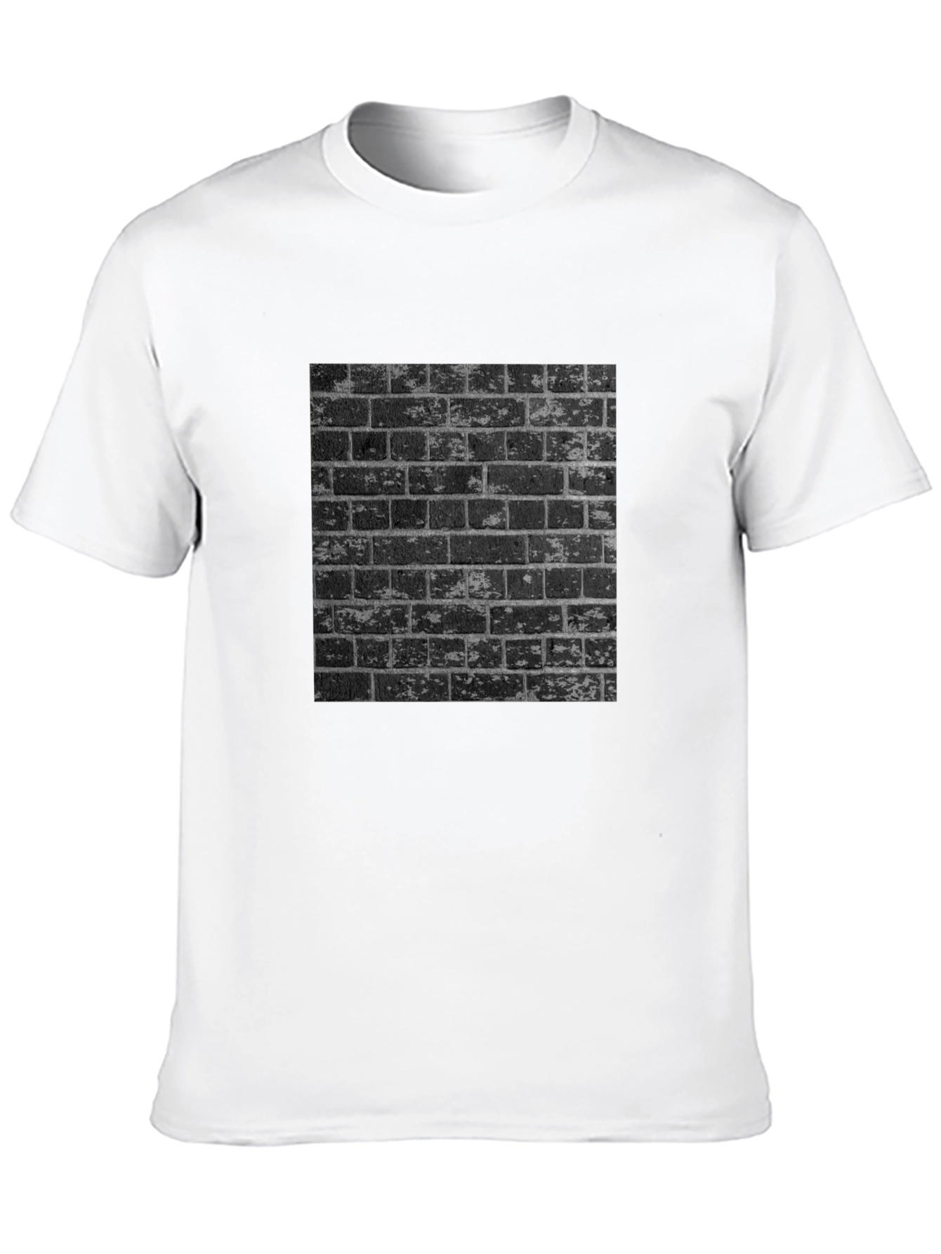 Mens Graphic Tee - Urban Brick Wall Design