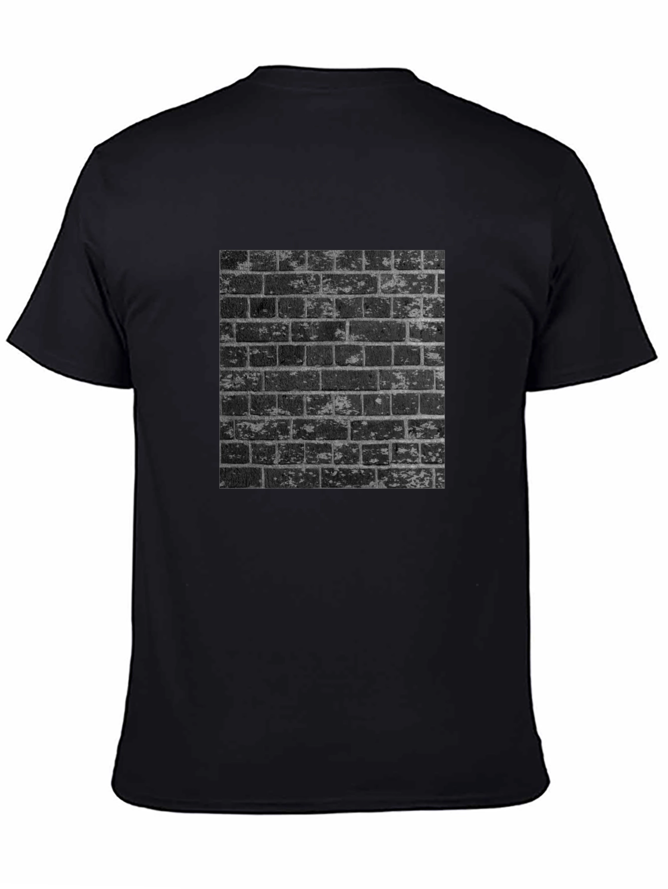 Mens Graphic Tee - Urban Brick Wall Design