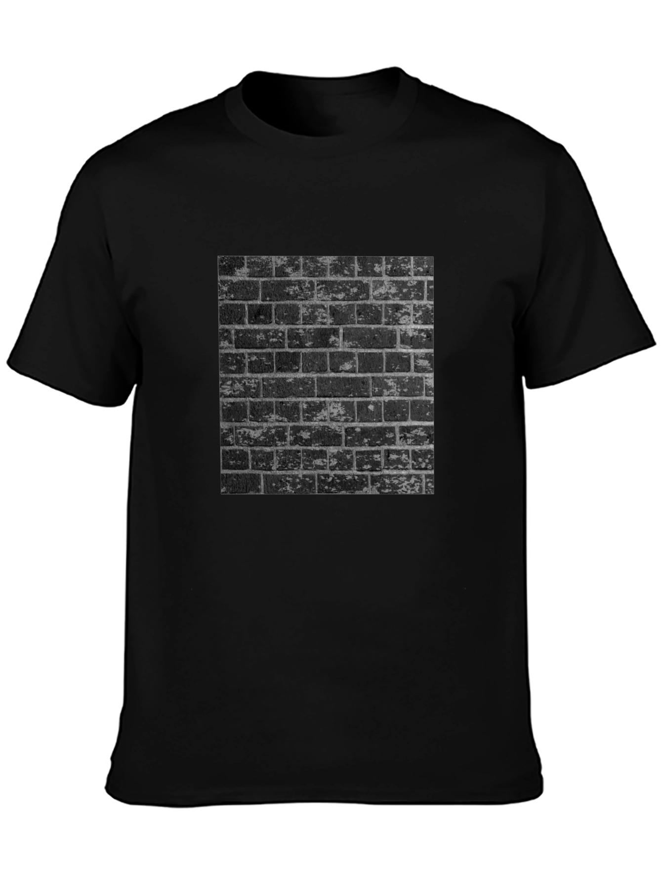 Mens Graphic Tee - Urban Brick Wall Design