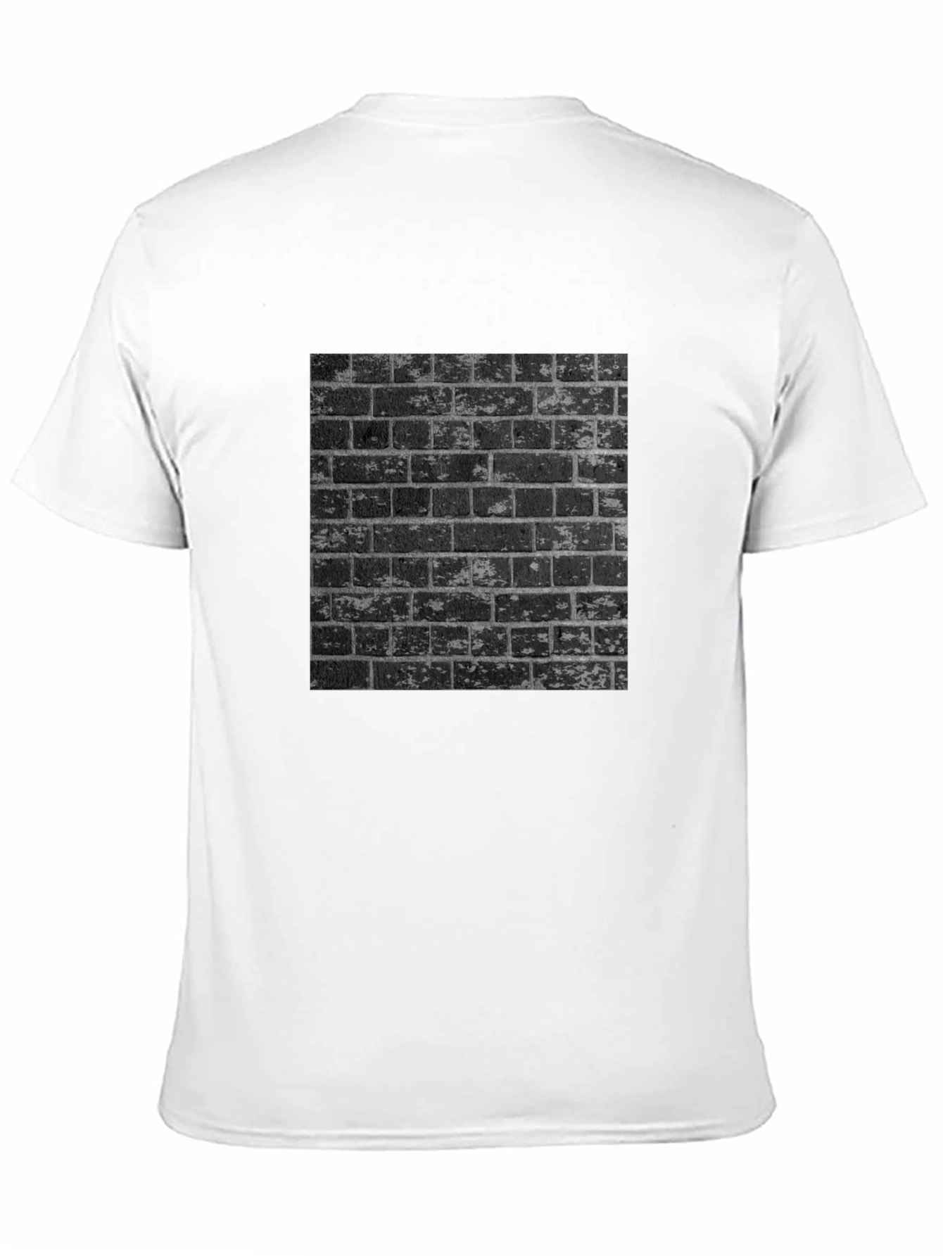 Mens Graphic Tee - Urban Brick Wall Design