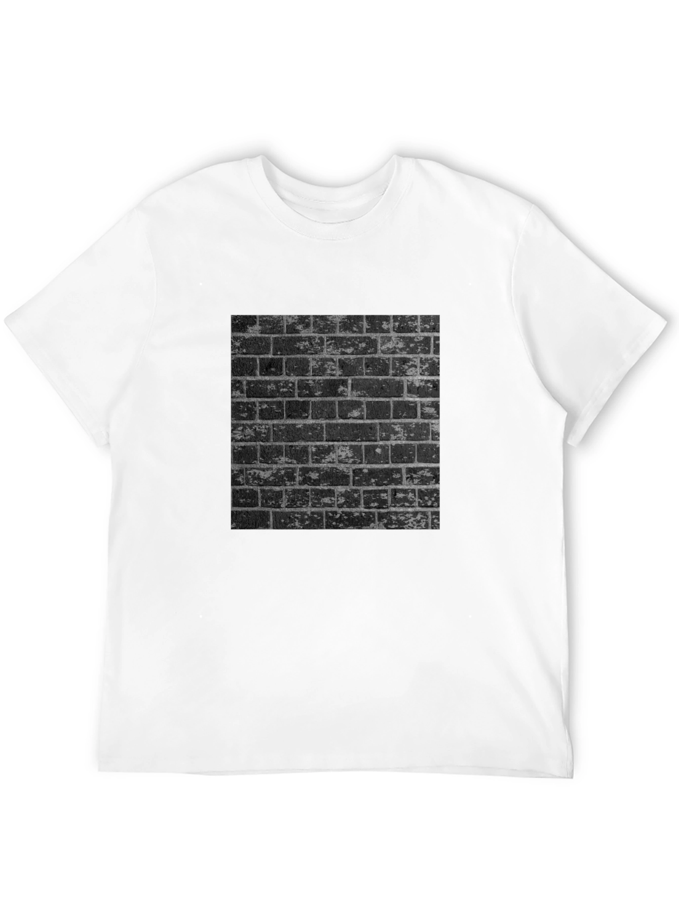 Mens Graphic Tee - Urban Brick Wall Design