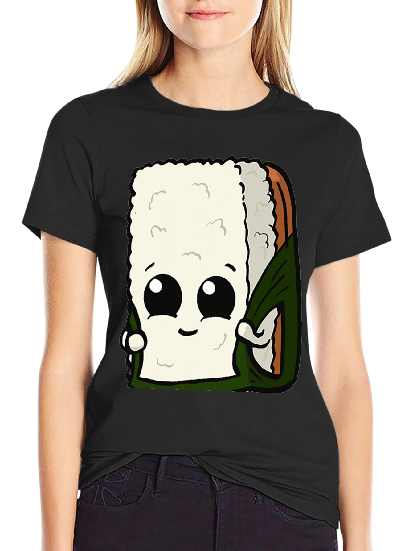 Sushi Roll Graphic Tee - Funny Food Shirt