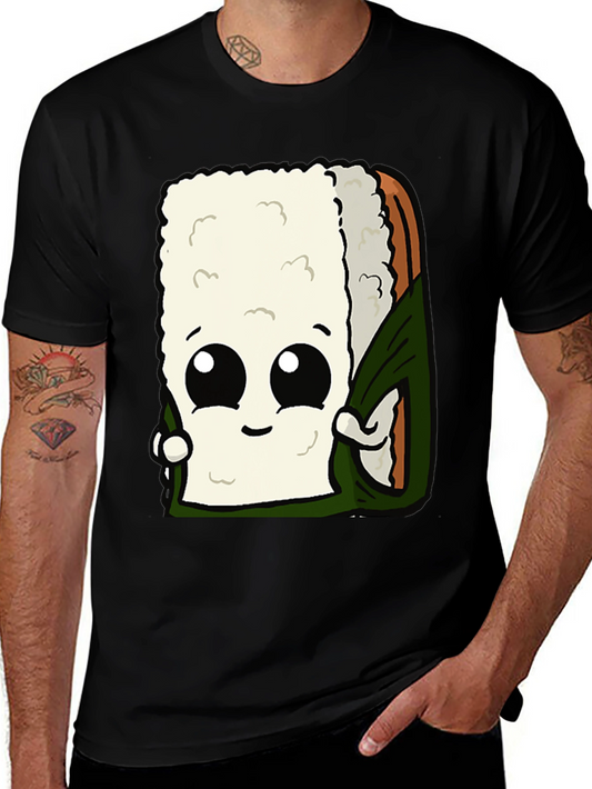Sushi Roll Graphic Tee - Funny Food Shirt