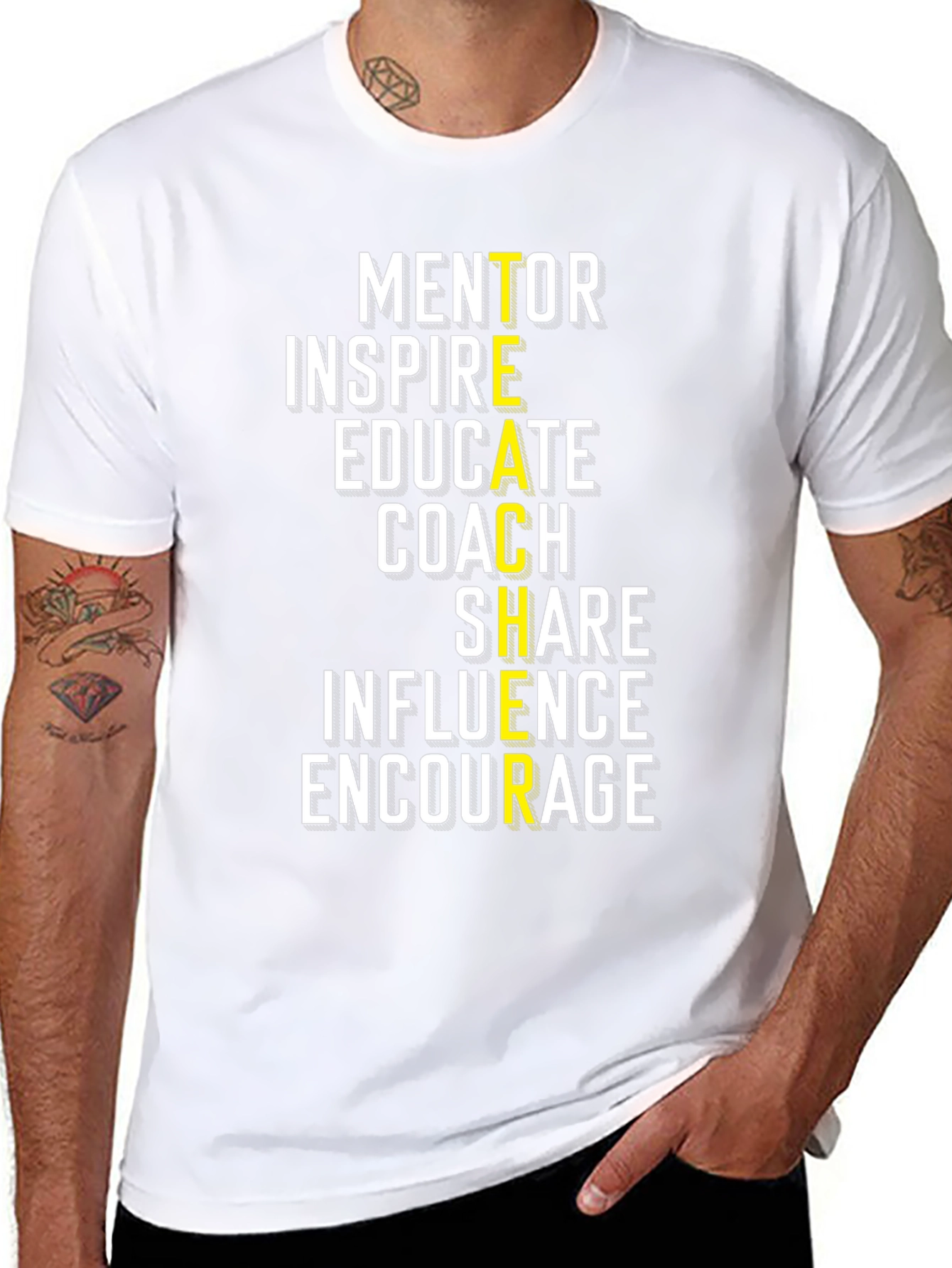 Teacher Inspiration T-Shirt - Mentor Inspire Educate