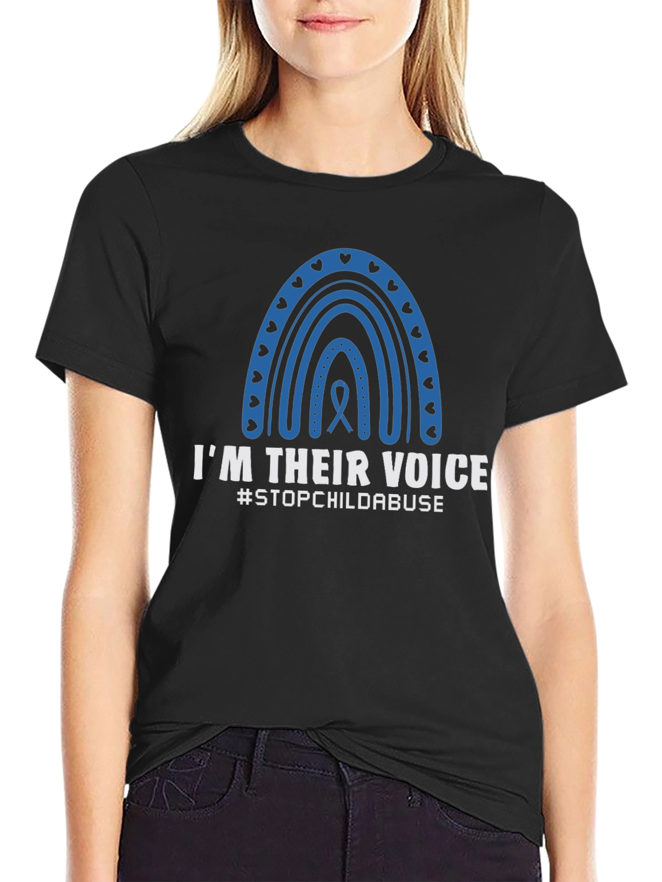 Im Their Voice T-Shirt - Stop Child Abuse Awareness