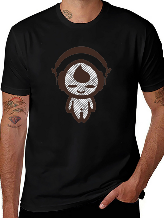 Abstract DJ Graphic Tee - Mens Black T-Shirt