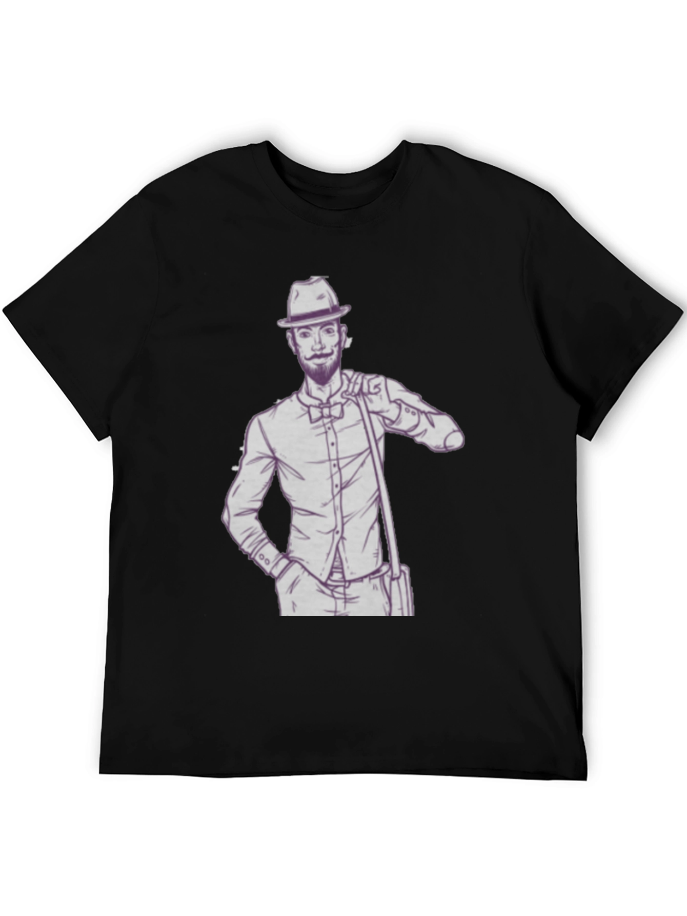 Dapper Gent T-Shirt - Illustrated Design
