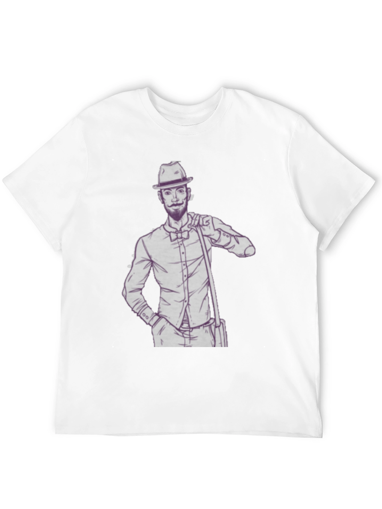 Dapper Gent T-Shirt - Illustrated Design