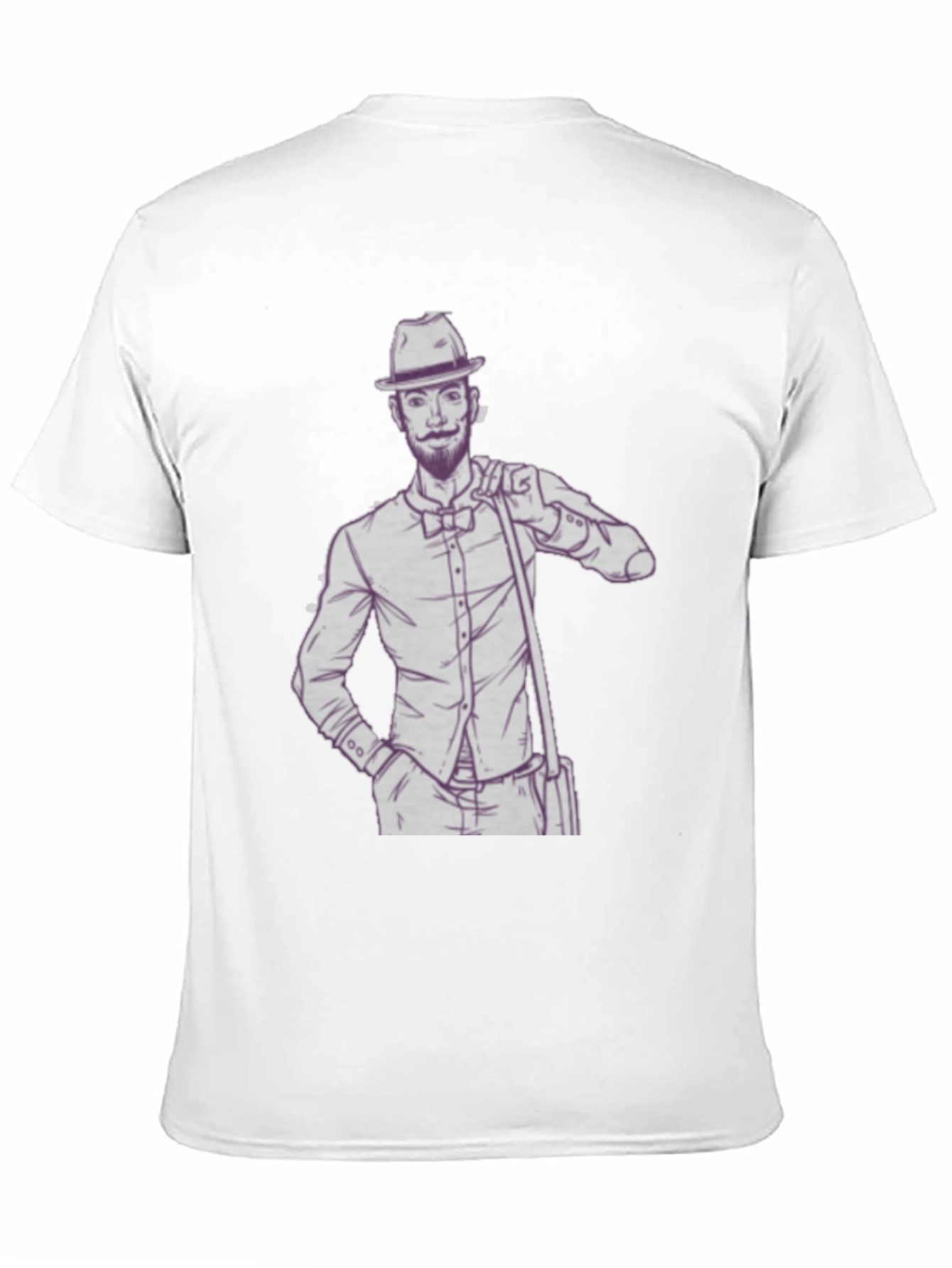 Dapper Gent T-Shirt - Illustrated Design