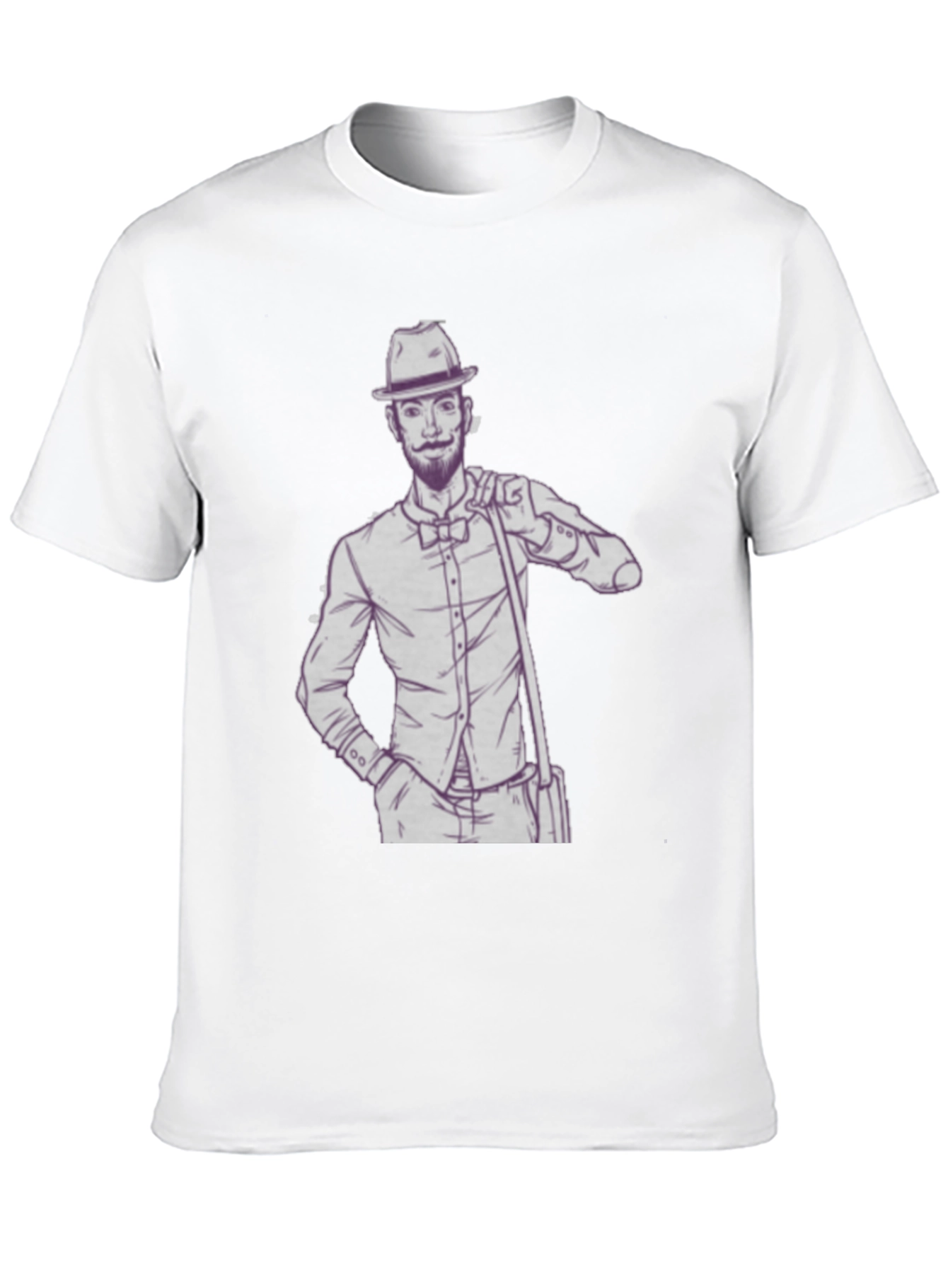 Dapper Gent T-Shirt - Illustrated Design