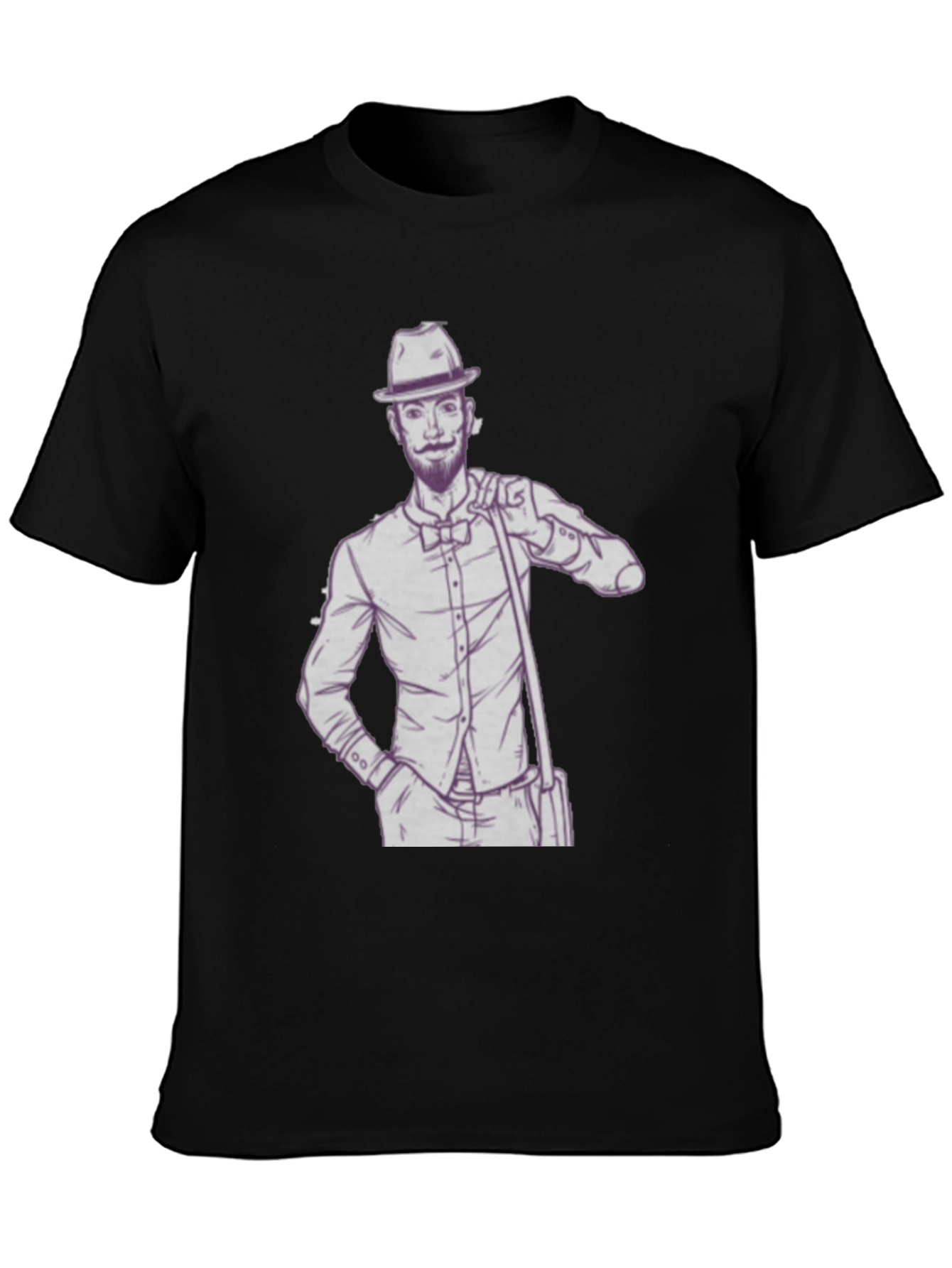 Dapper Gent T-Shirt - Illustrated Design