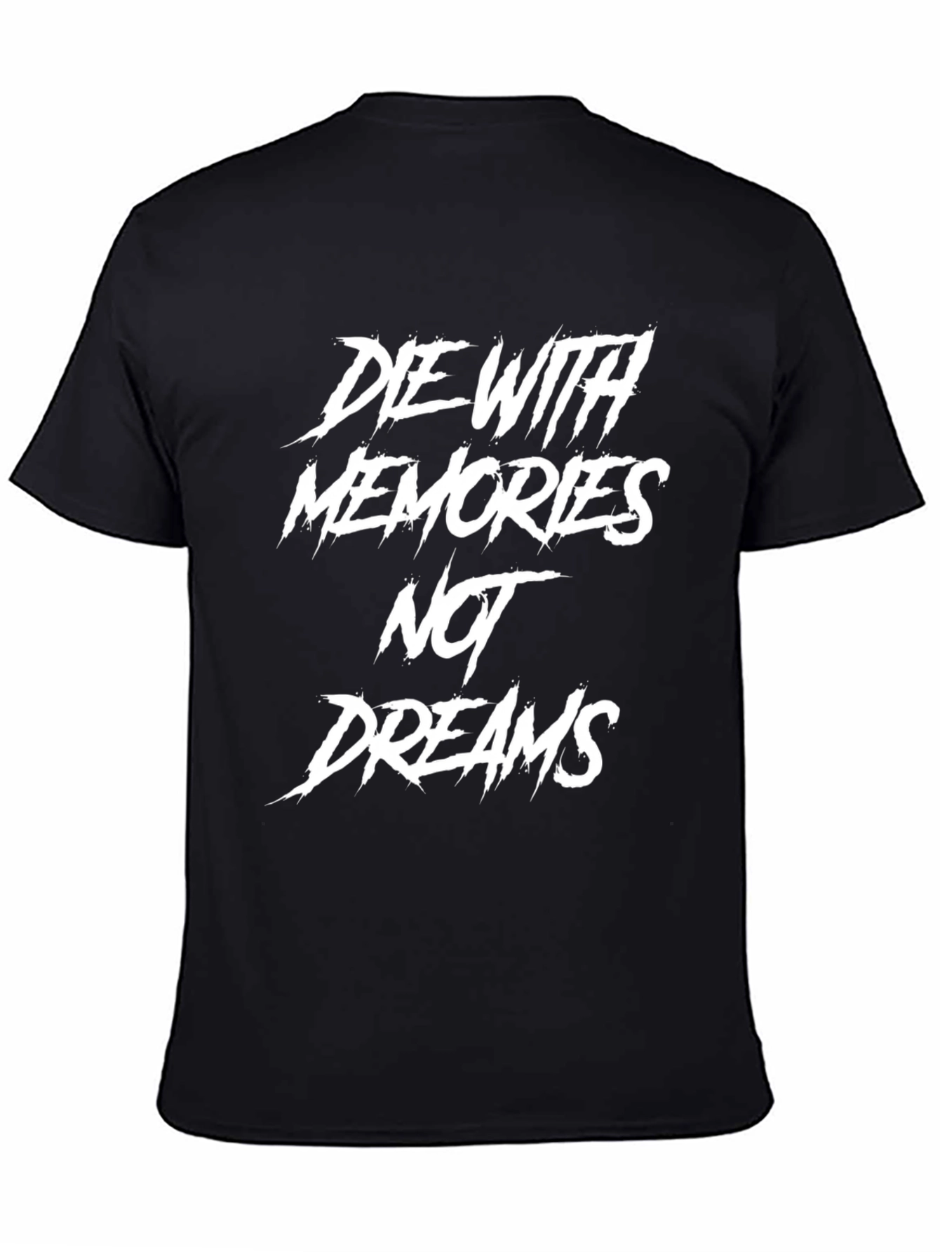 Die With Memories Graphic Print Black T-Shirt