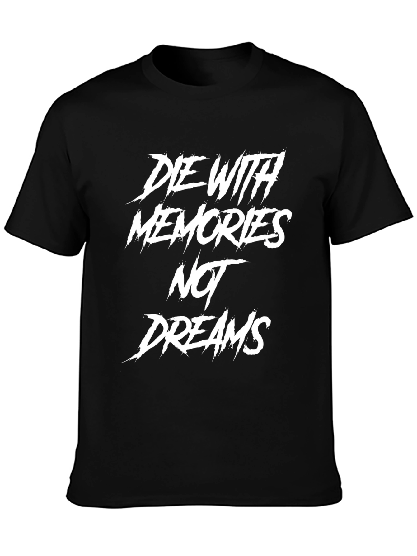 Die With Memories Graphic Print Black T-Shirt