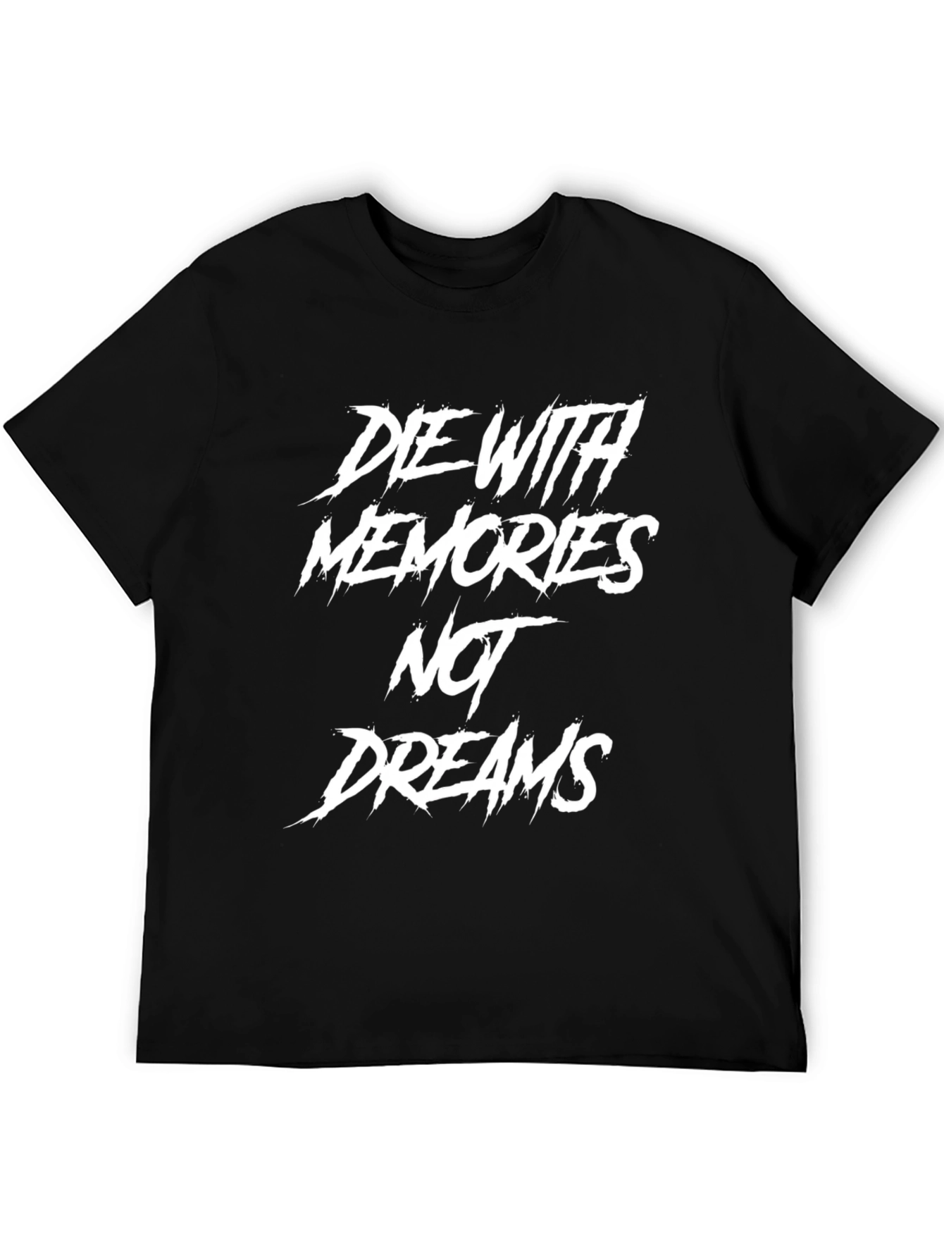 Die With Memories Graphic Print Black T-Shirt