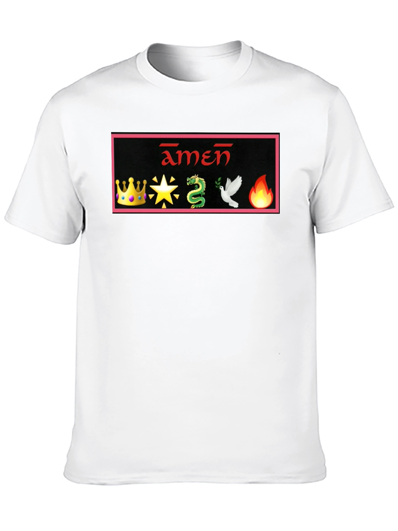 Amen T-Shirt with Emoji Design