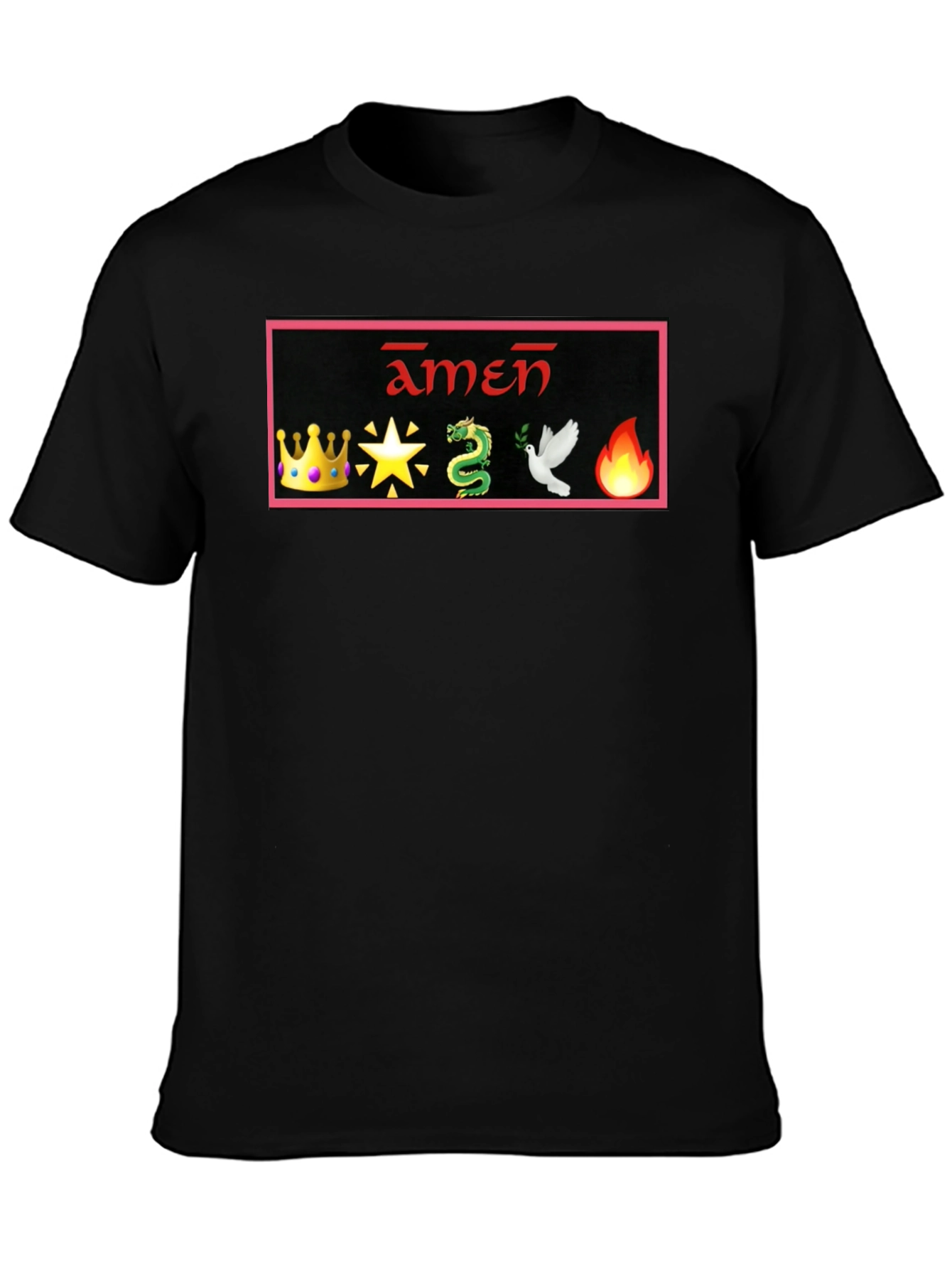 Amen T-Shirt with Emoji Design