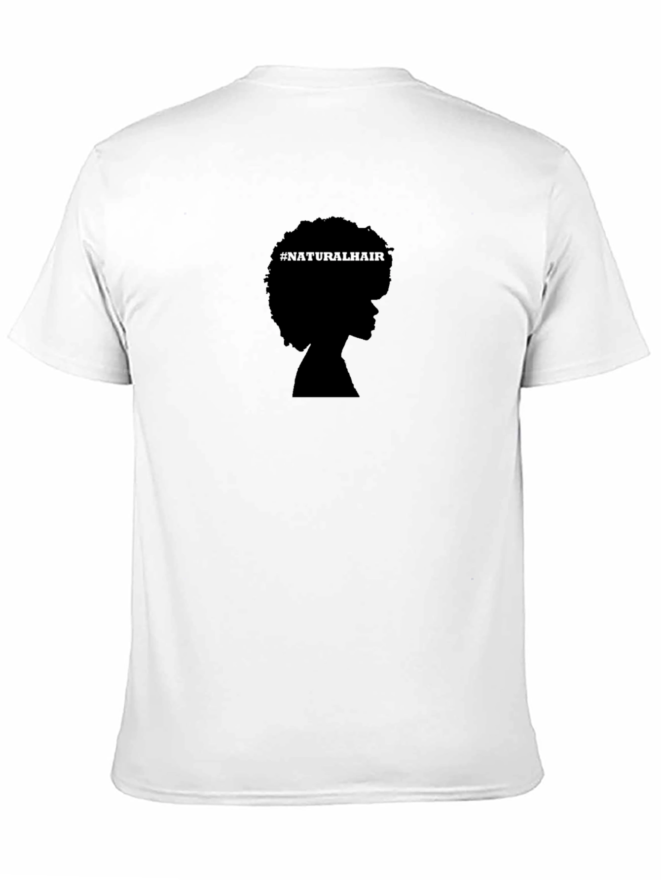 Natural Hair Silhouette T-Shirt - Black