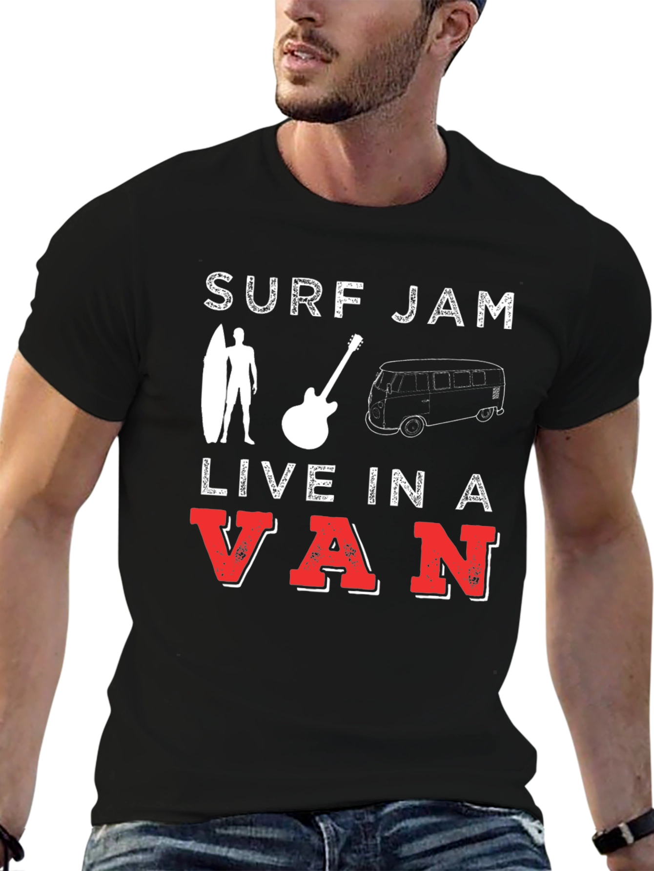 Surf Jam Live In A Van Graphic T-Shirt