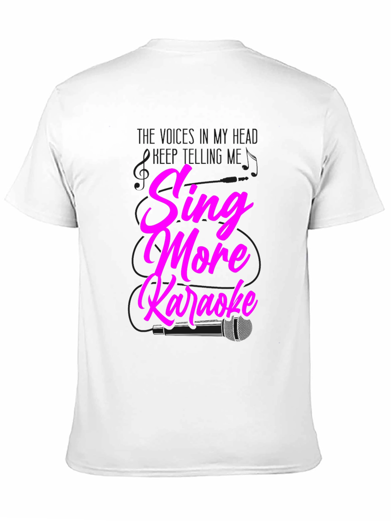 Sing More Karaoke Black Graphic Tee
