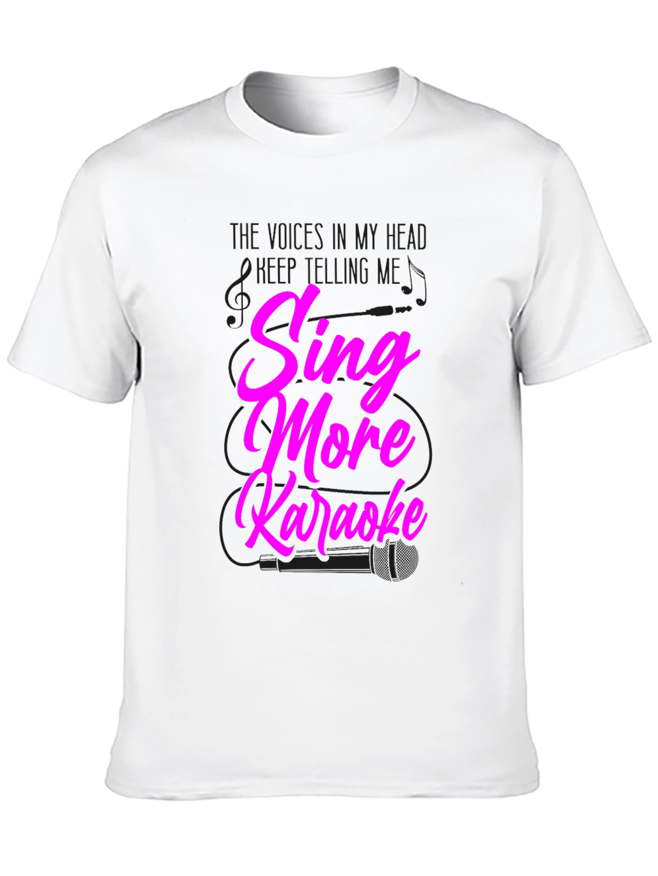 Sing More Karaoke Black Graphic Tee