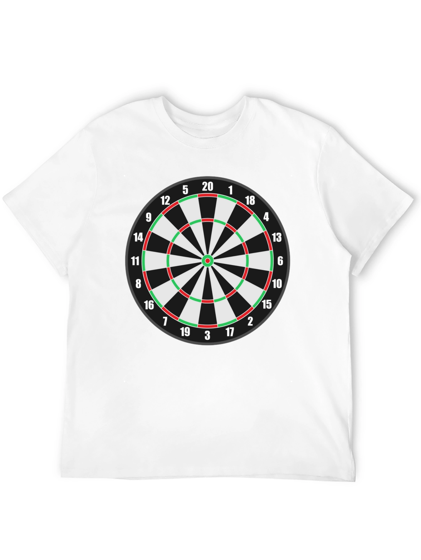 Dartboard T-Shirt - Black Cotton Blend Tee