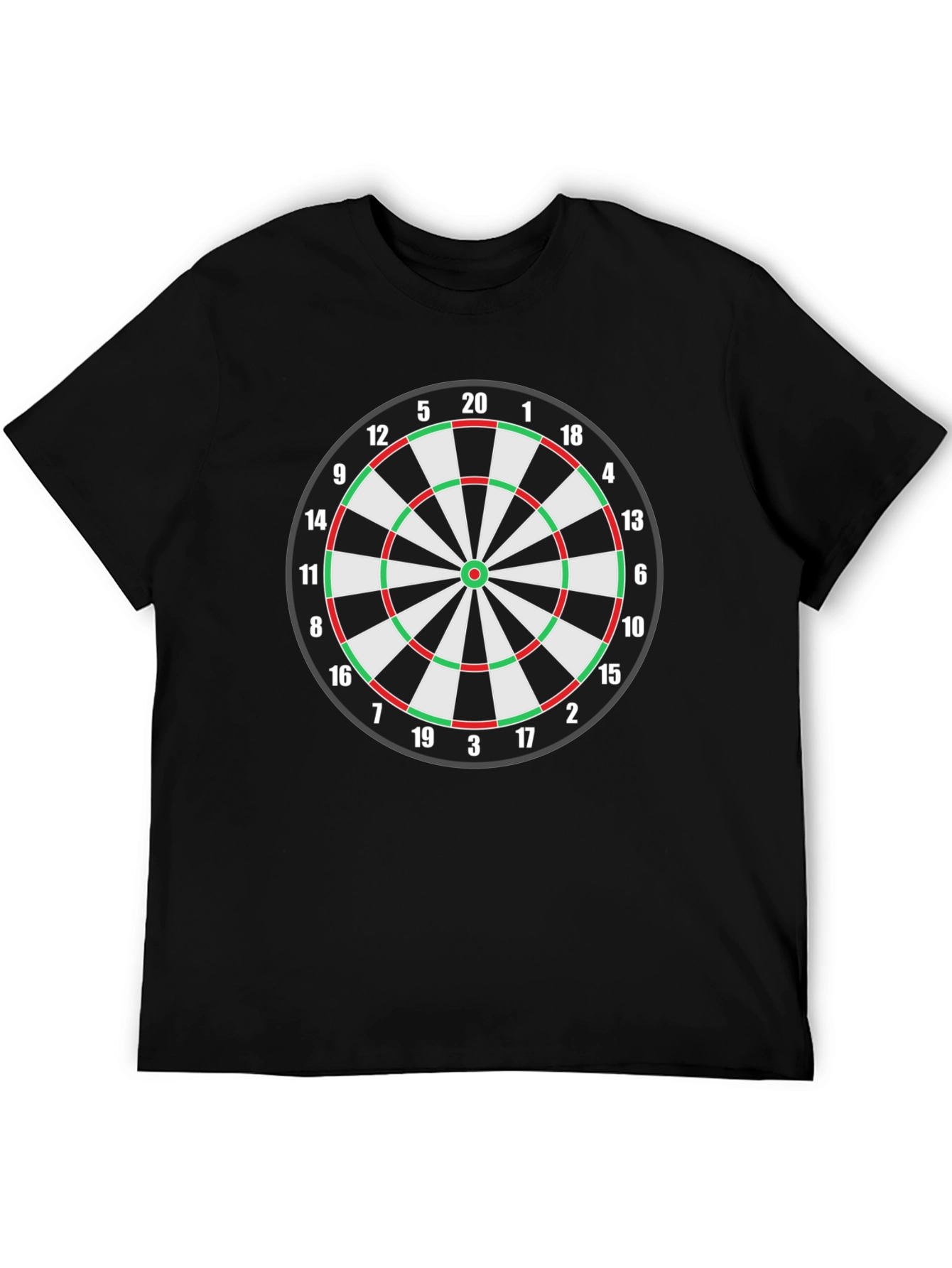 Dartboard T-Shirt - Black Cotton Blend Tee