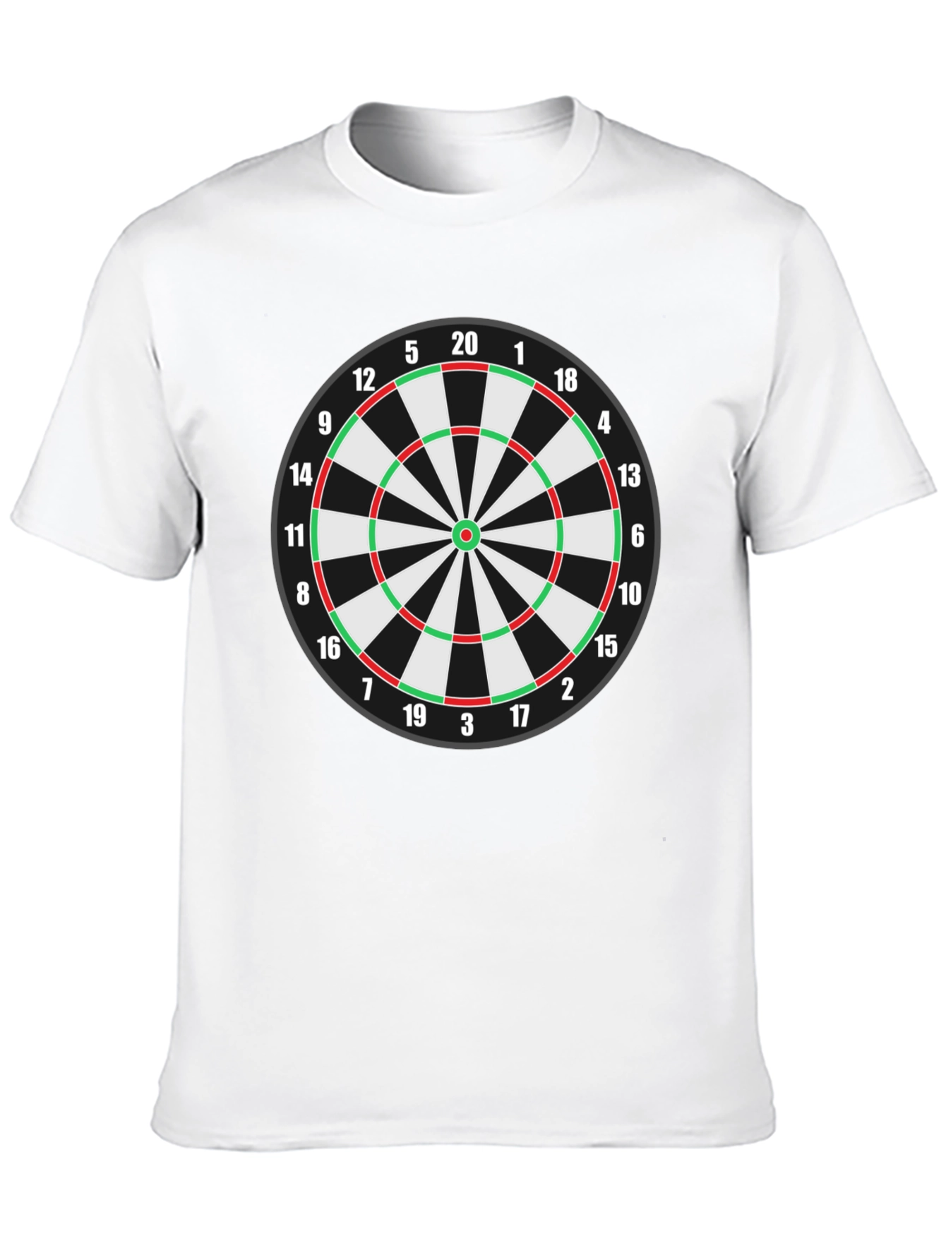 Dartboard T-Shirt - Black Cotton Blend Tee
