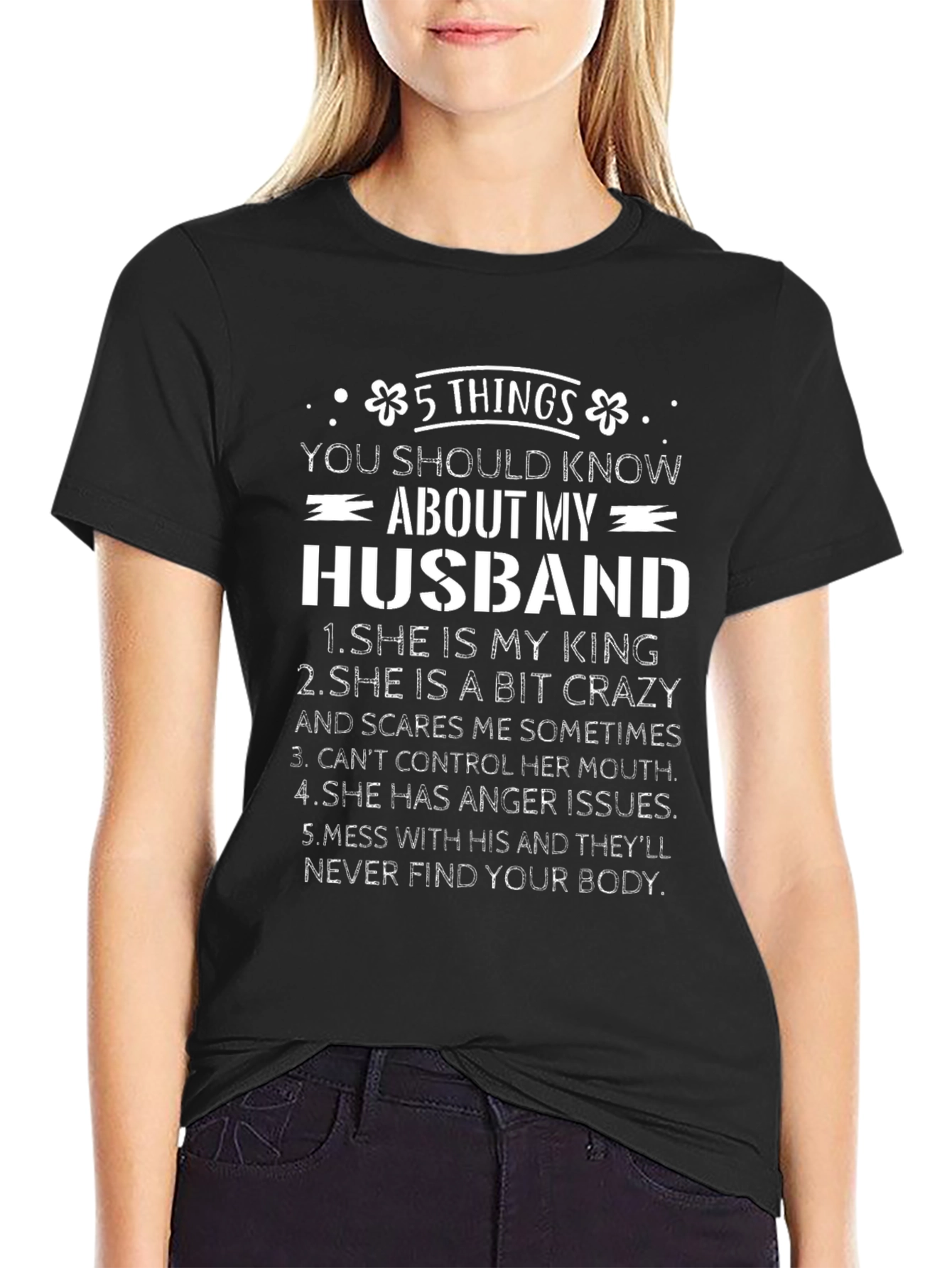 5 Things About My Husband Funny T-Shirt
