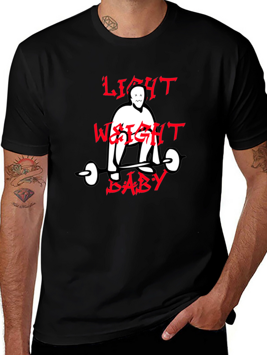 Light Weight Baby Graphic Tee - Black