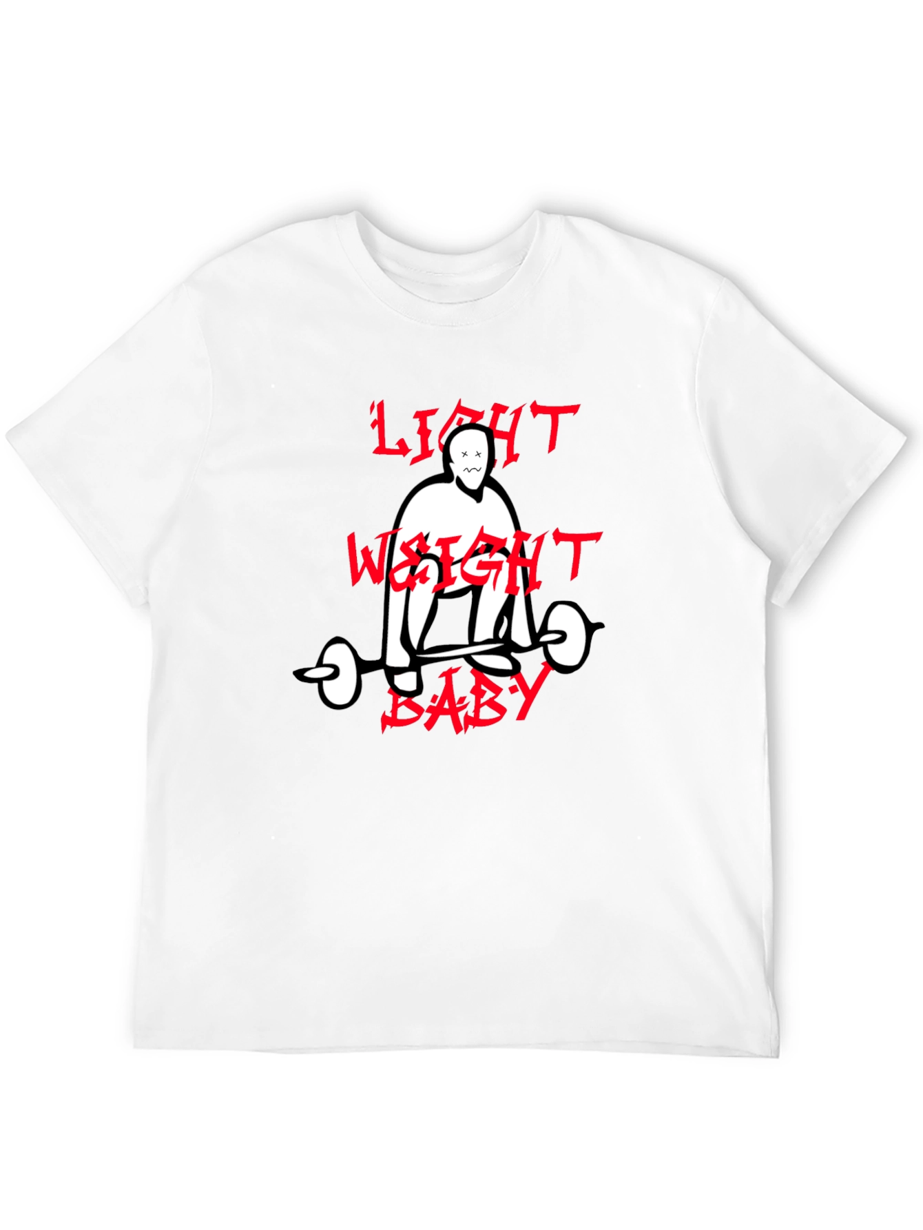 Light Weight Baby Graphic Tee - Black
