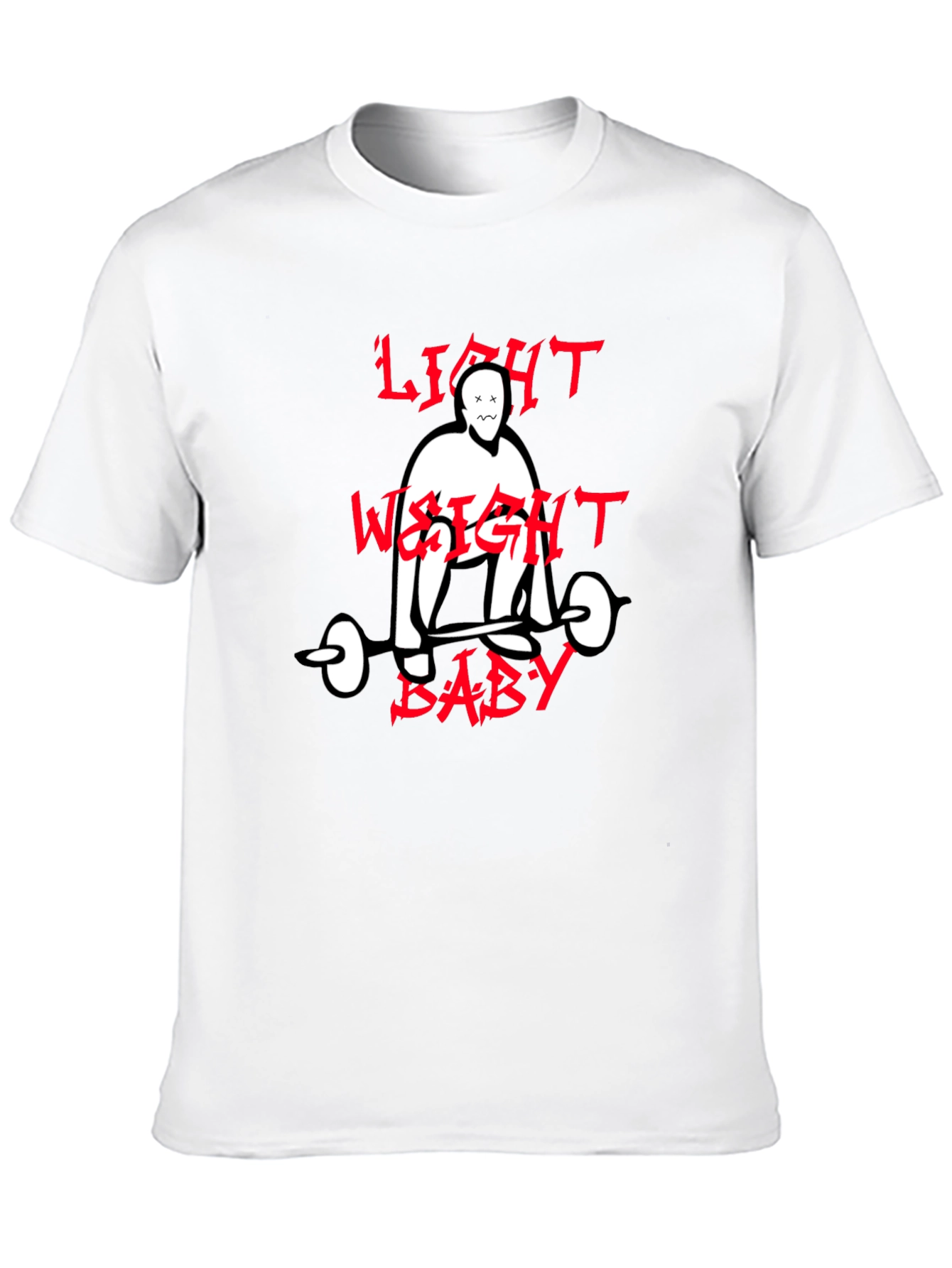 Light Weight Baby Graphic Tee - Black