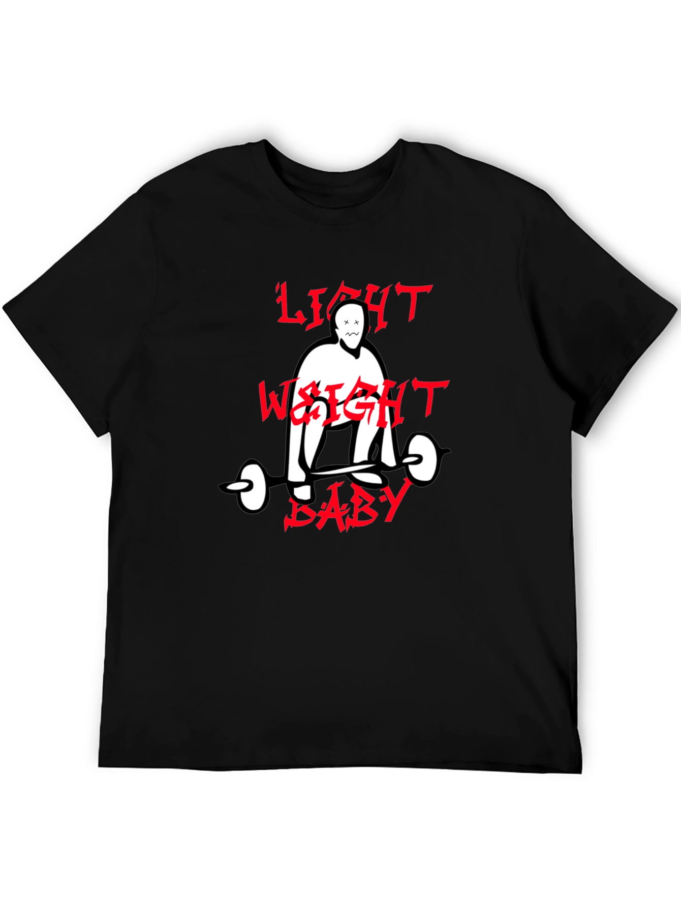 Light Weight Baby Graphic Tee - Black