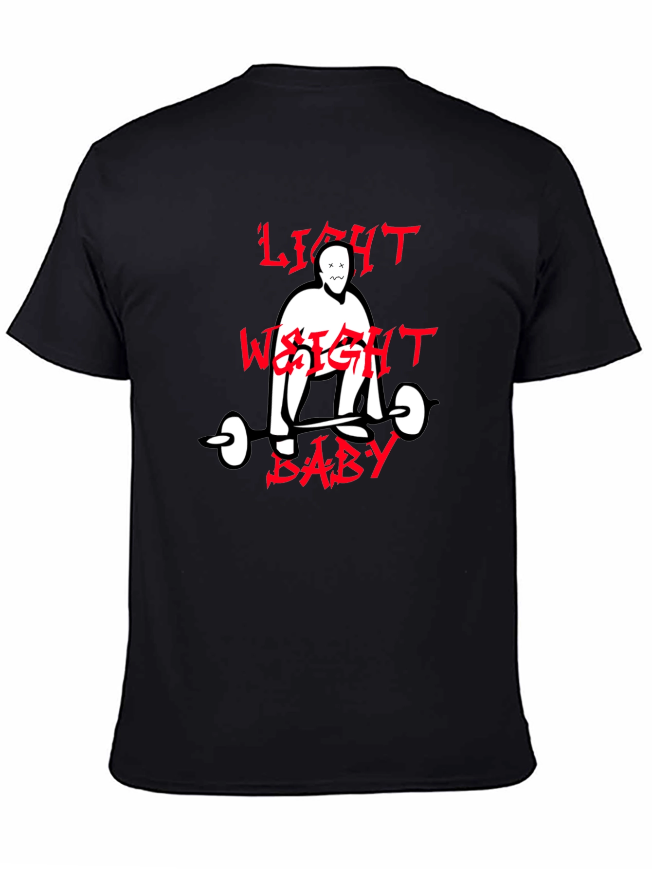 Light Weight Baby Graphic Tee - Black