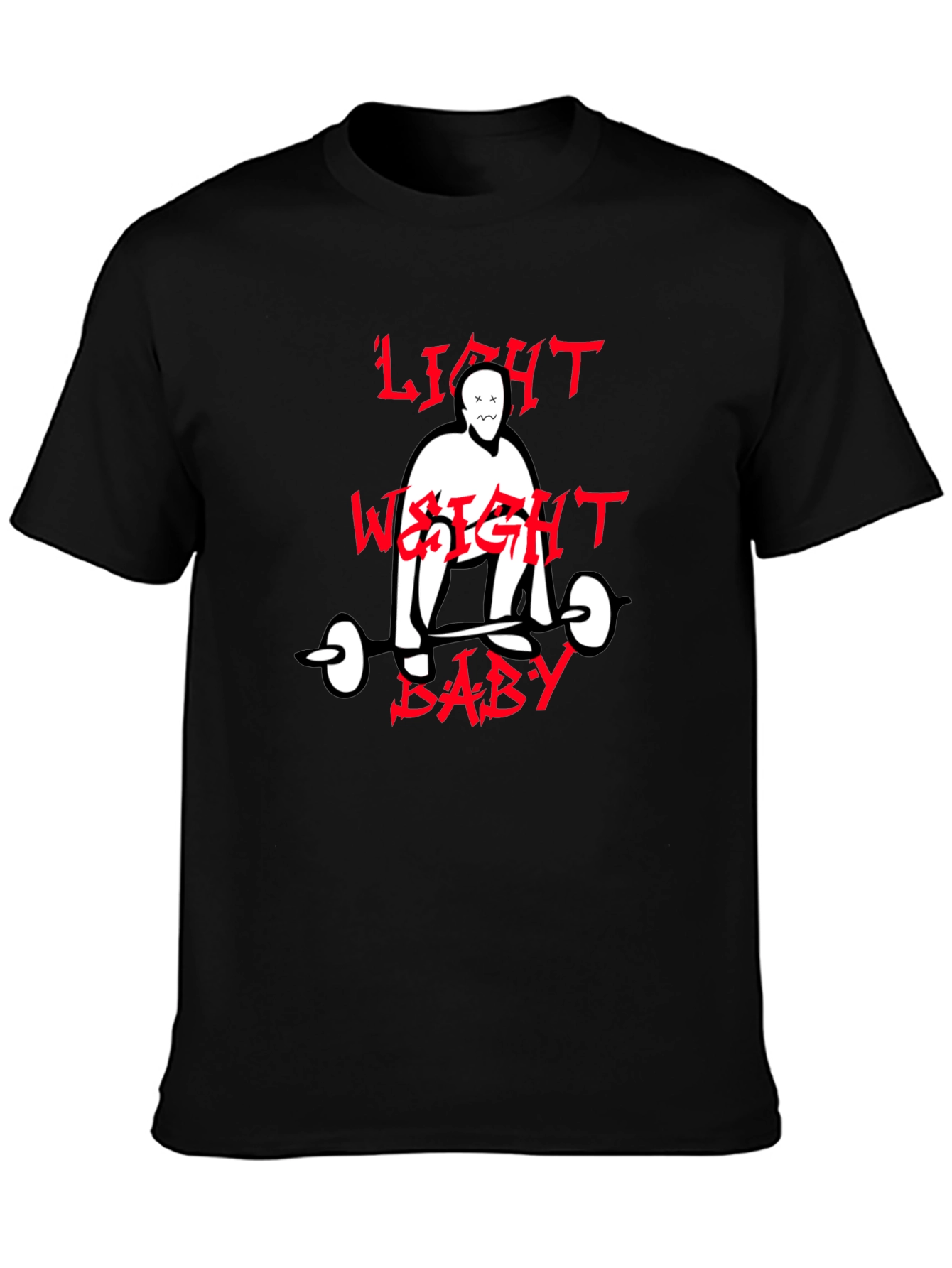 Light Weight Baby Graphic Tee - Black