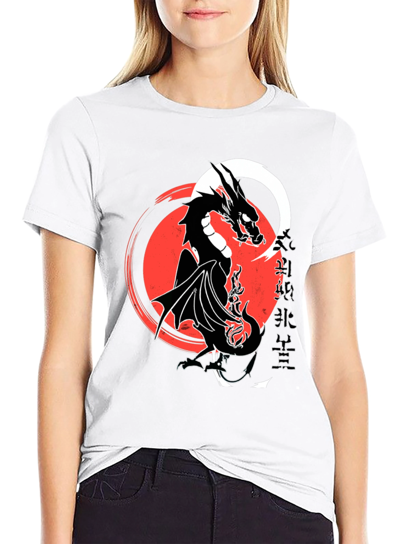 Dragon Kanji Graphic T-Shirt