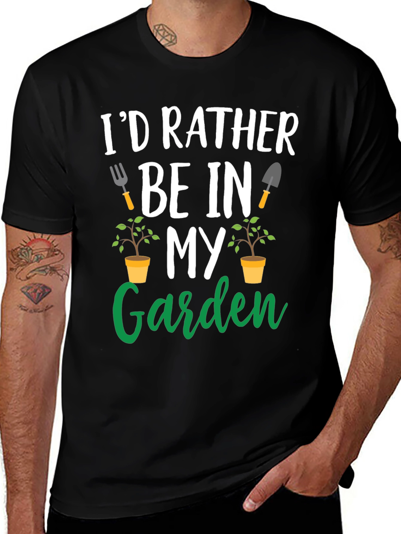 Gardening T-Shirt: Id Rather Be In My Garden