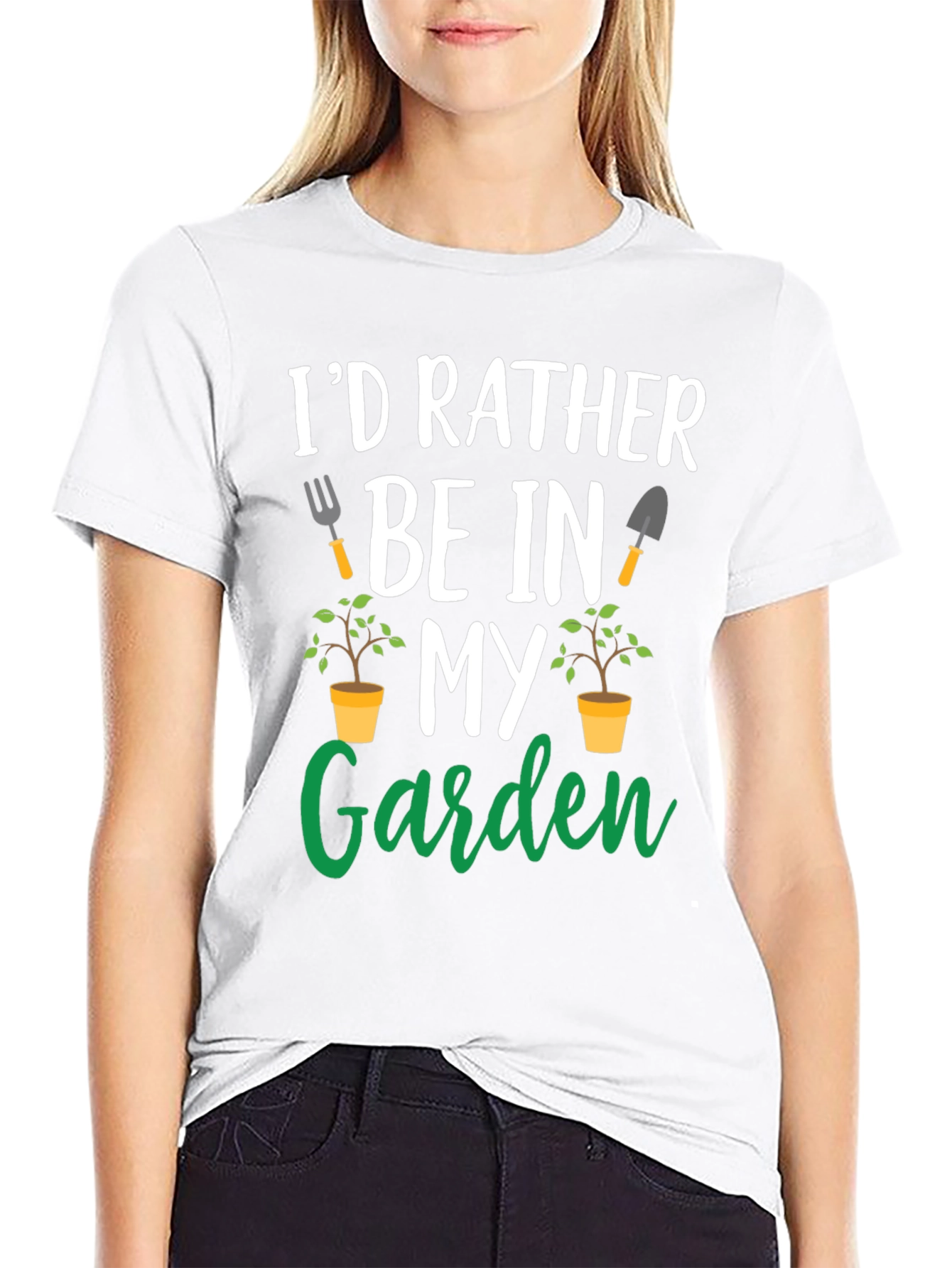 Gardening T-Shirt: Id Rather Be In My Garden