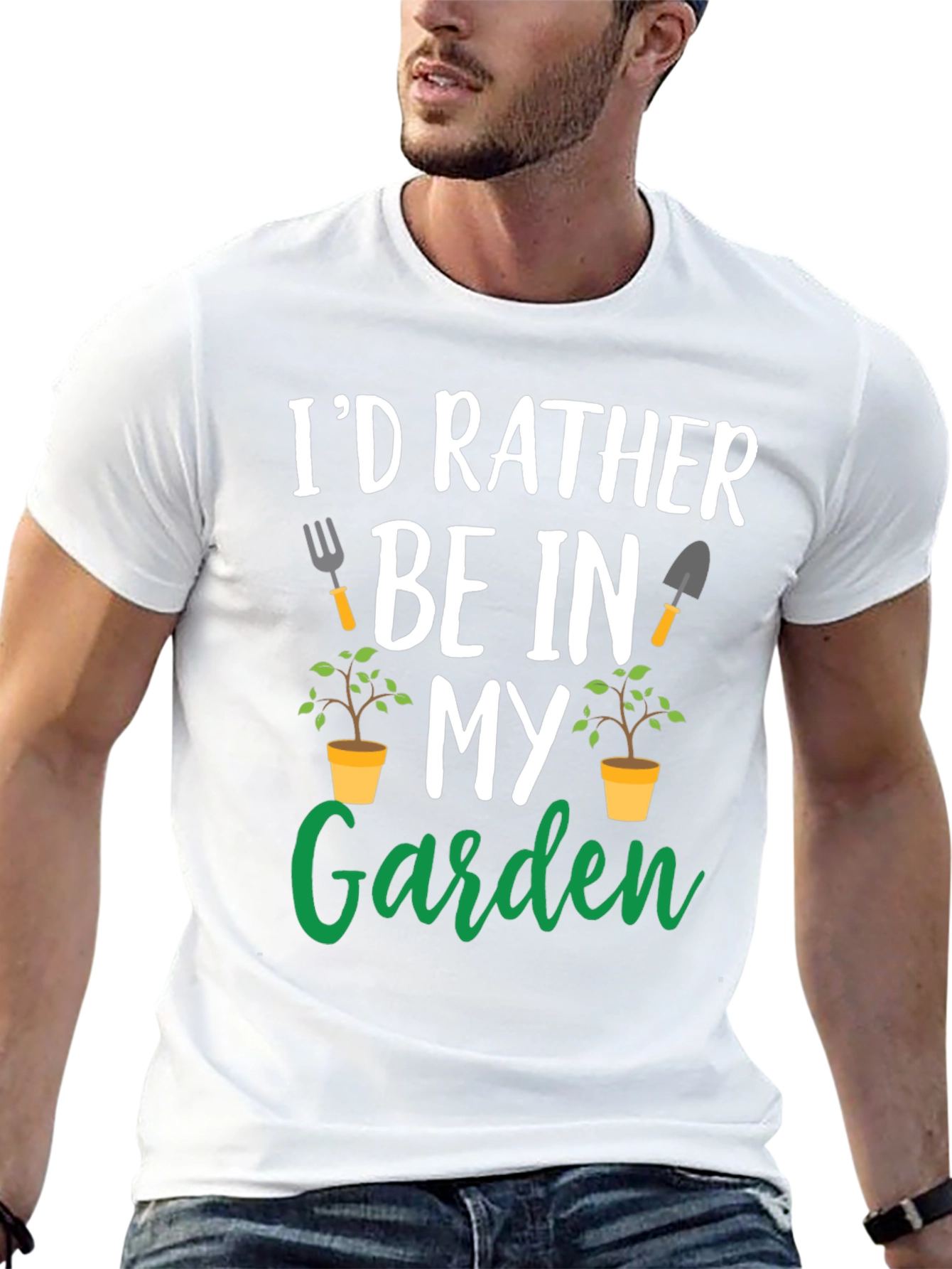 Gardening T-Shirt: Id Rather Be In My Garden