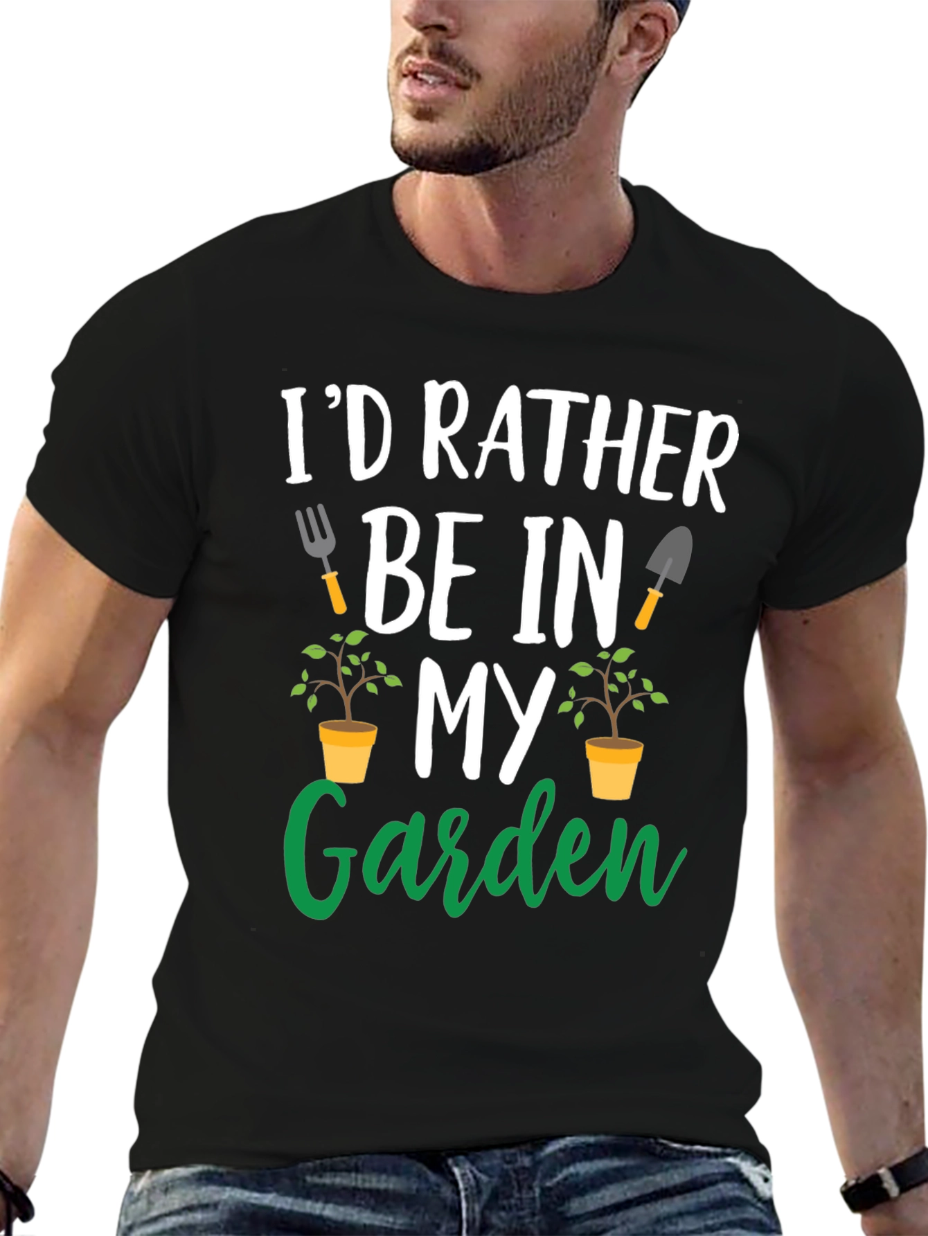 Gardening T-Shirt: Id Rather Be In My Garden