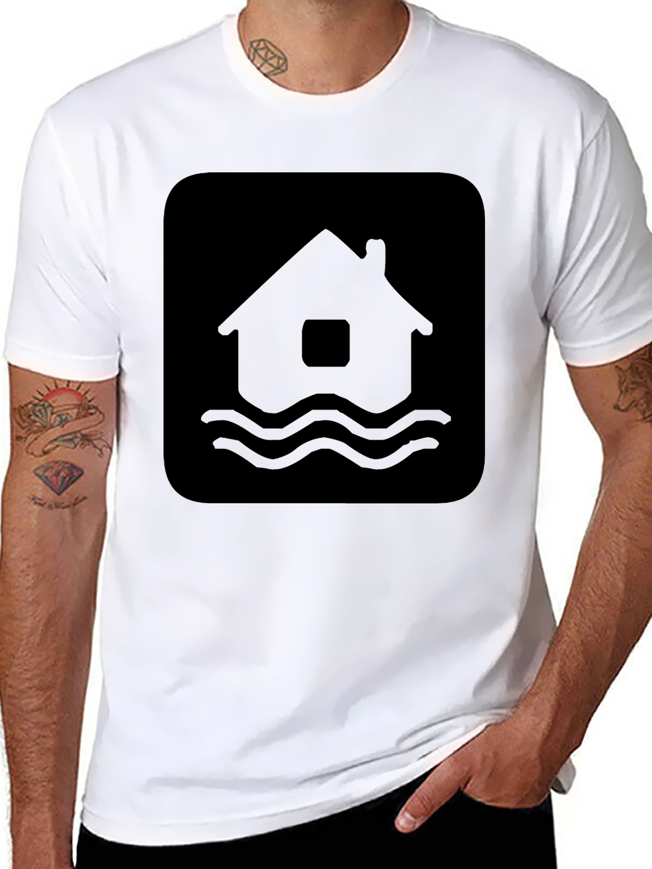 Flood House Black T-Shirt