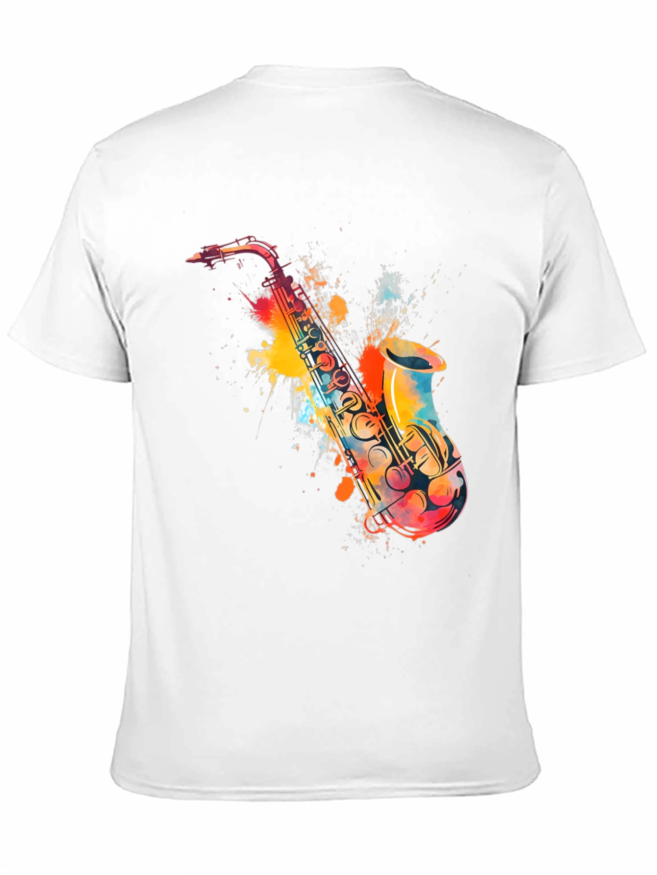 Saxophone Watercolor Graphic Tee