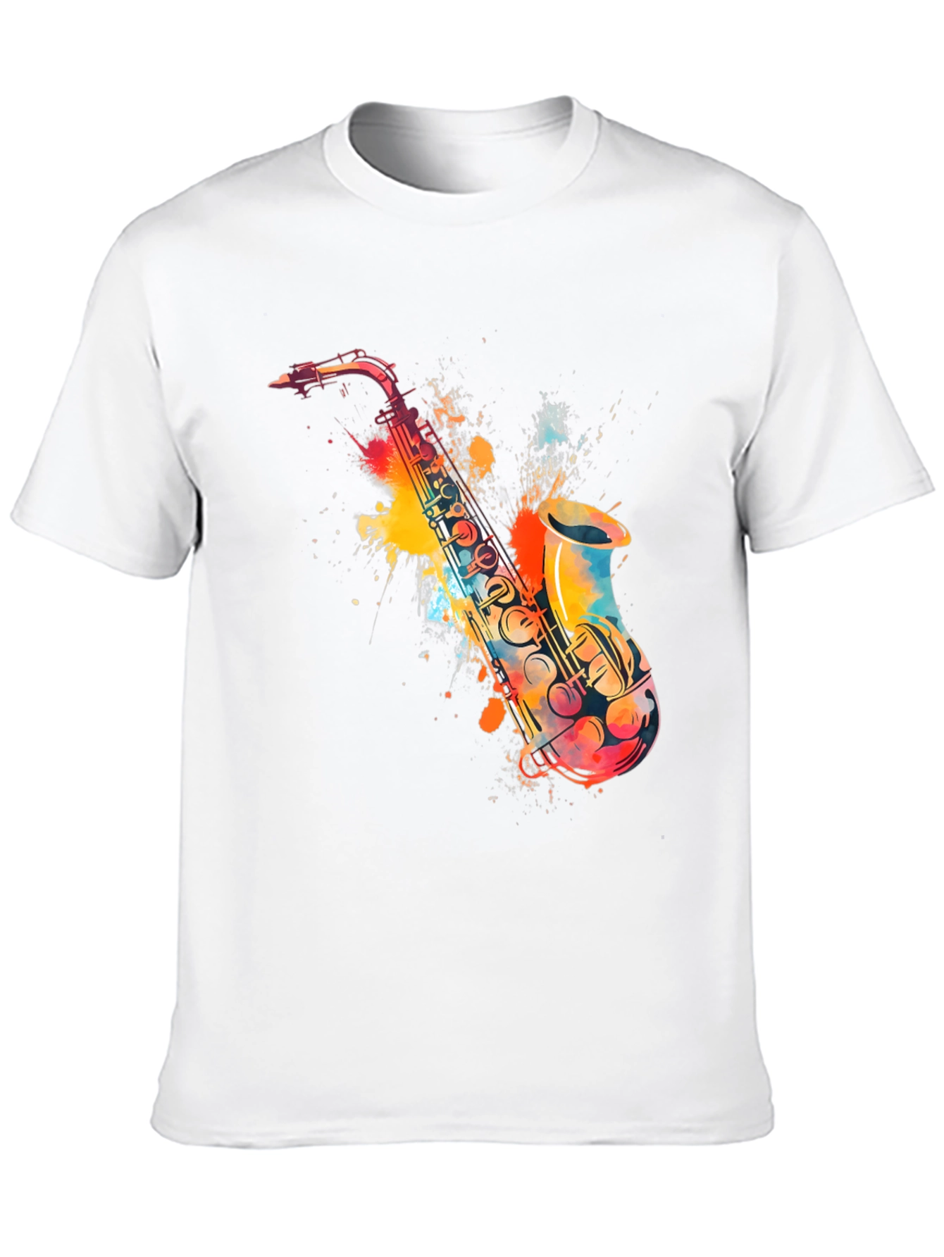 Saxophone Watercolor Graphic Tee