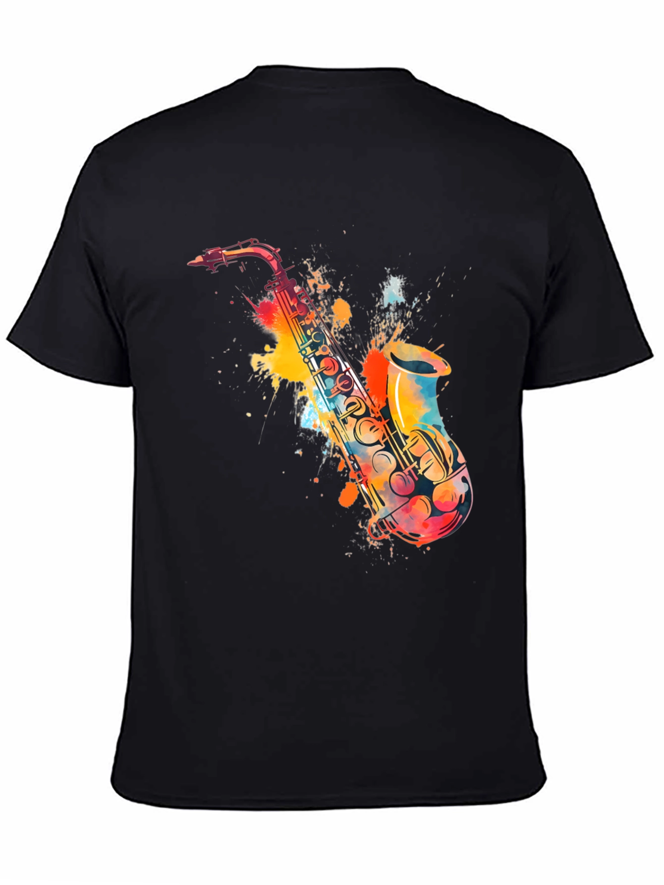 Saxophone Watercolor Graphic Tee